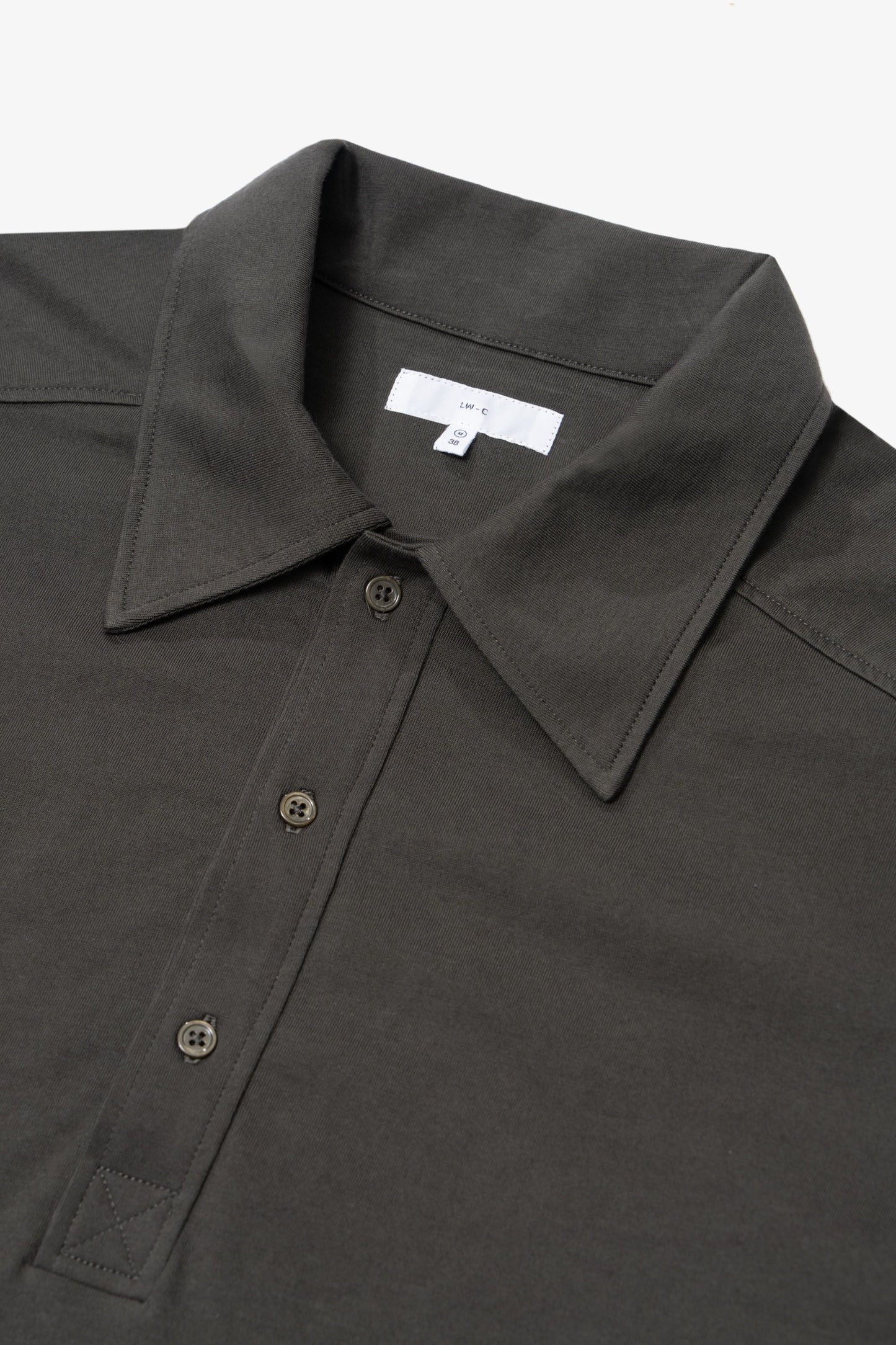L/S WALTER POLO - GRANITE
