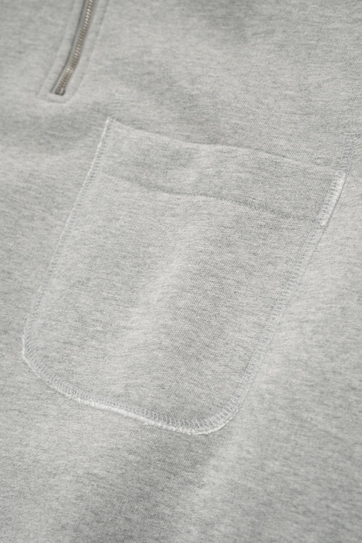 LW - C x EK - QUARTER ZIP SWEATSHIRT - HEATHER GREY
