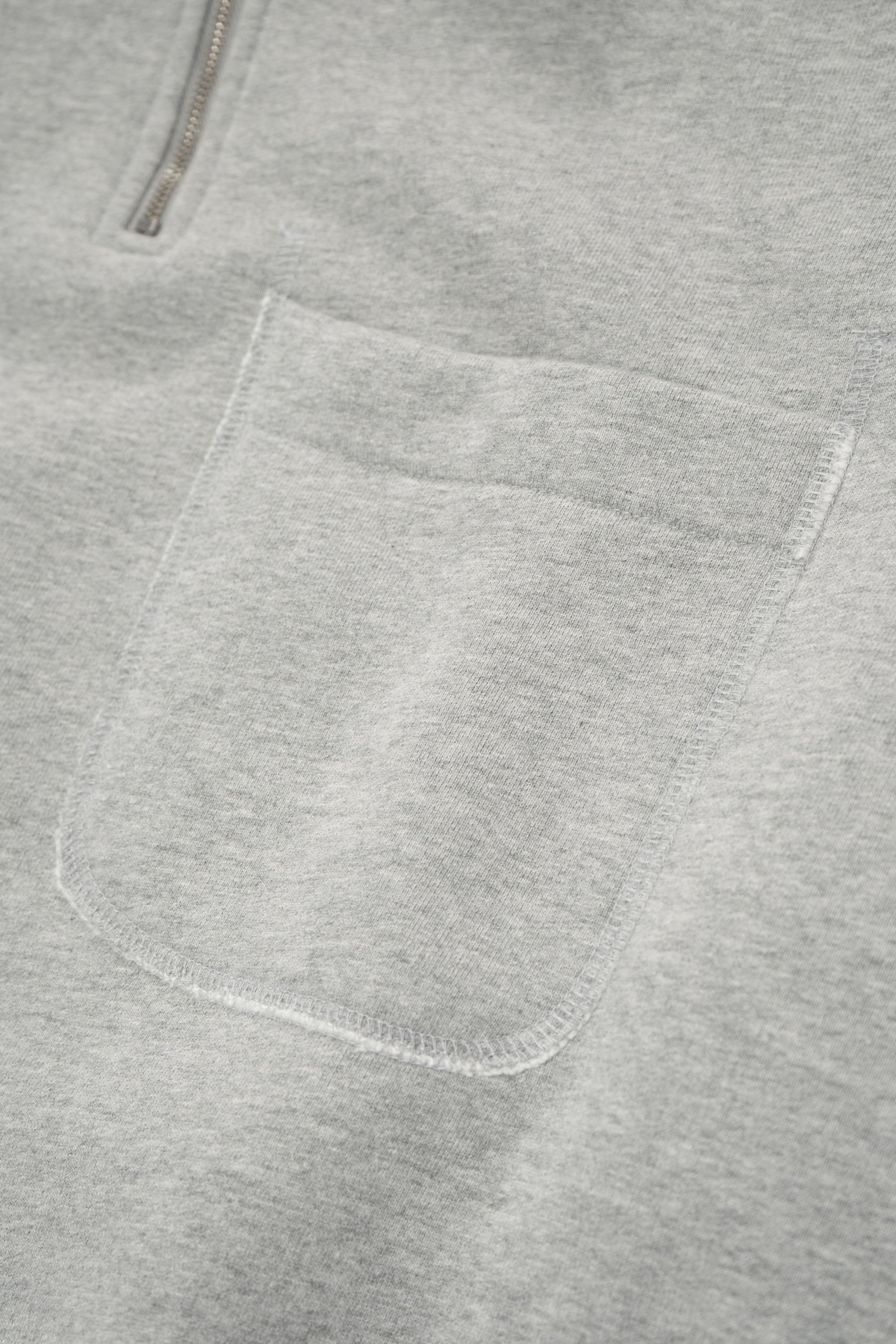 LW - C x EK - QUARTER ZIP SWEATSHIRT - HEATHER GREY