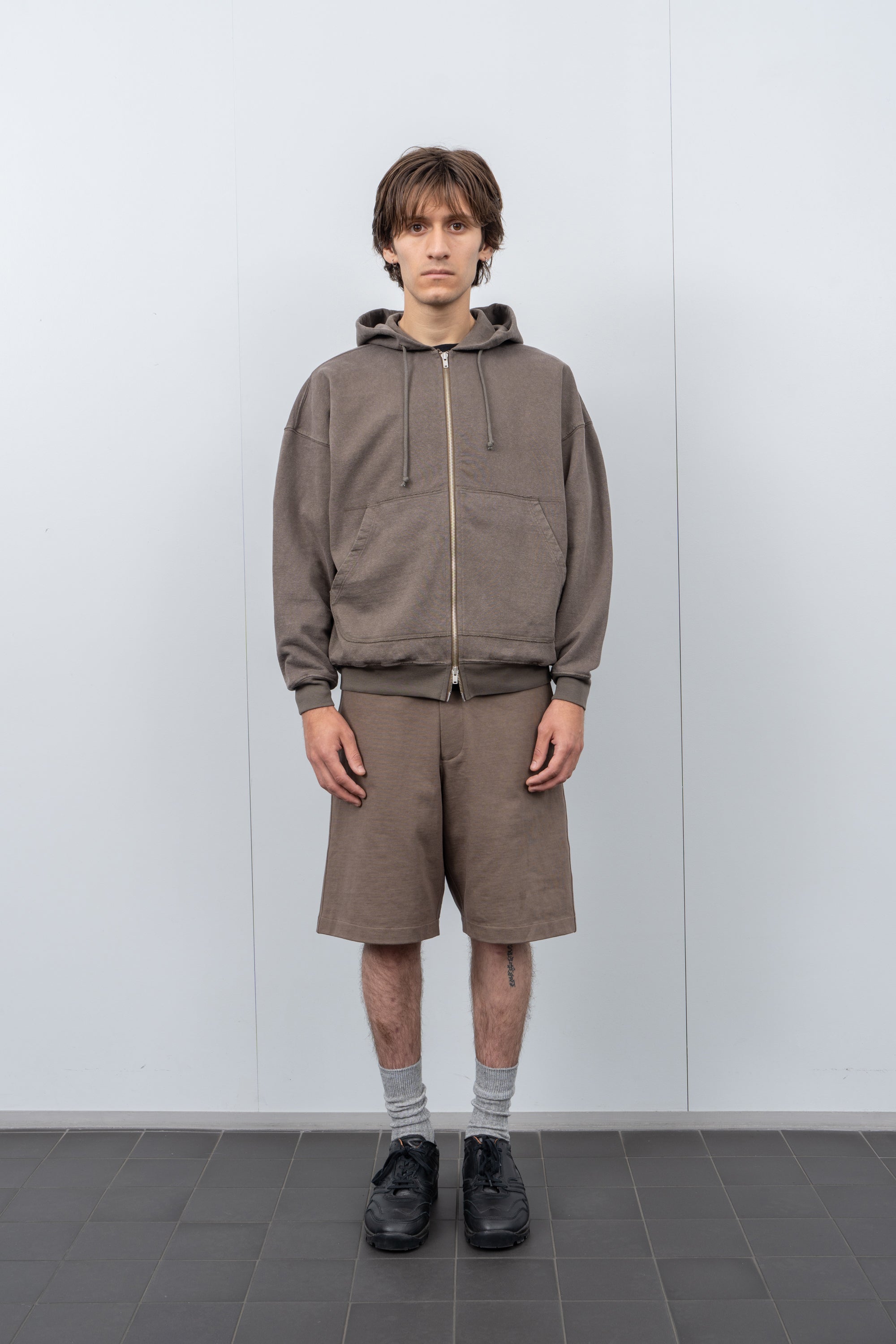 LW - C x EVAN KINORI ZIP HOODIE - TAUPE