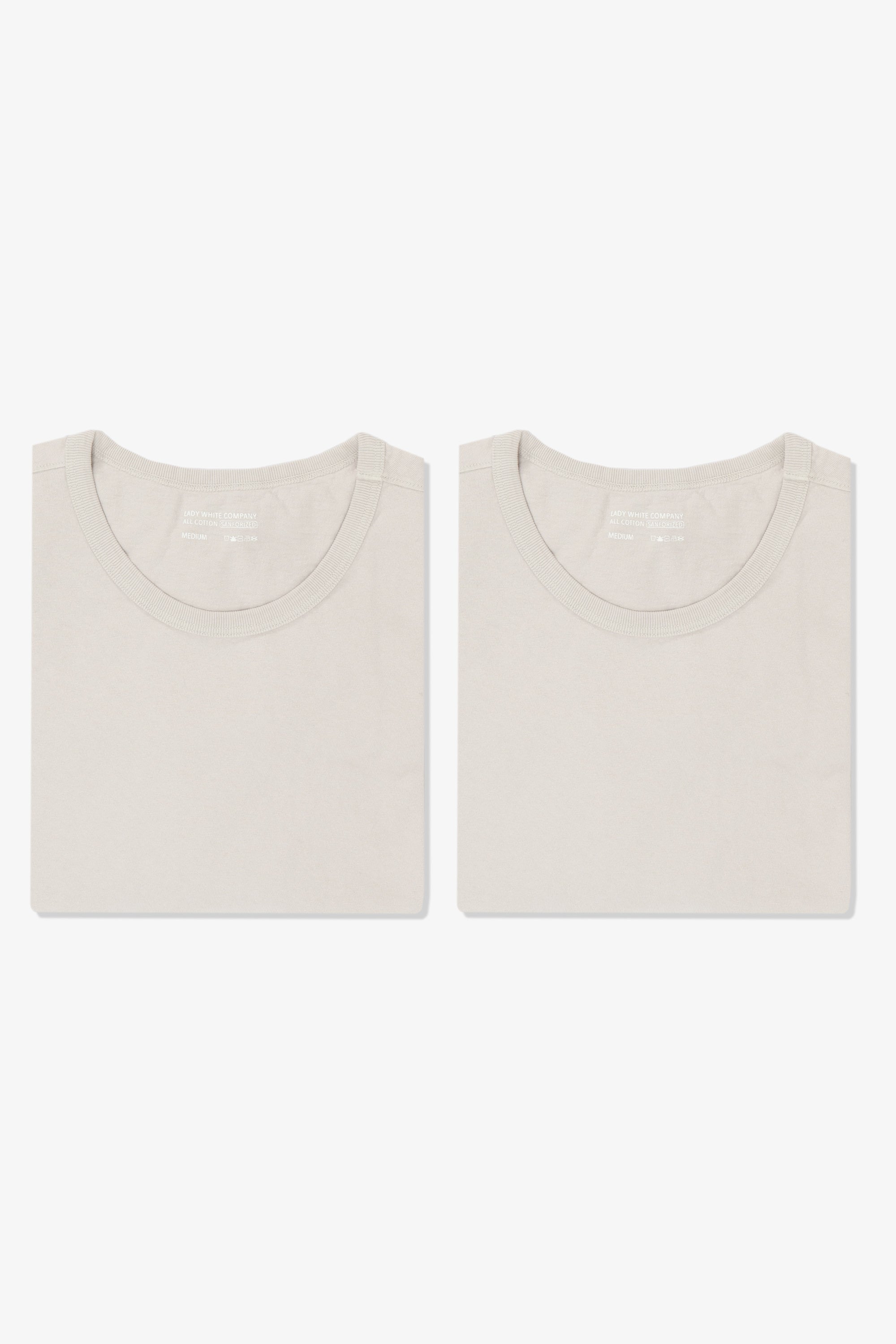 OUR T-SHIRT 2-PACK - SOLAR GREY – LADY WHITE CO.