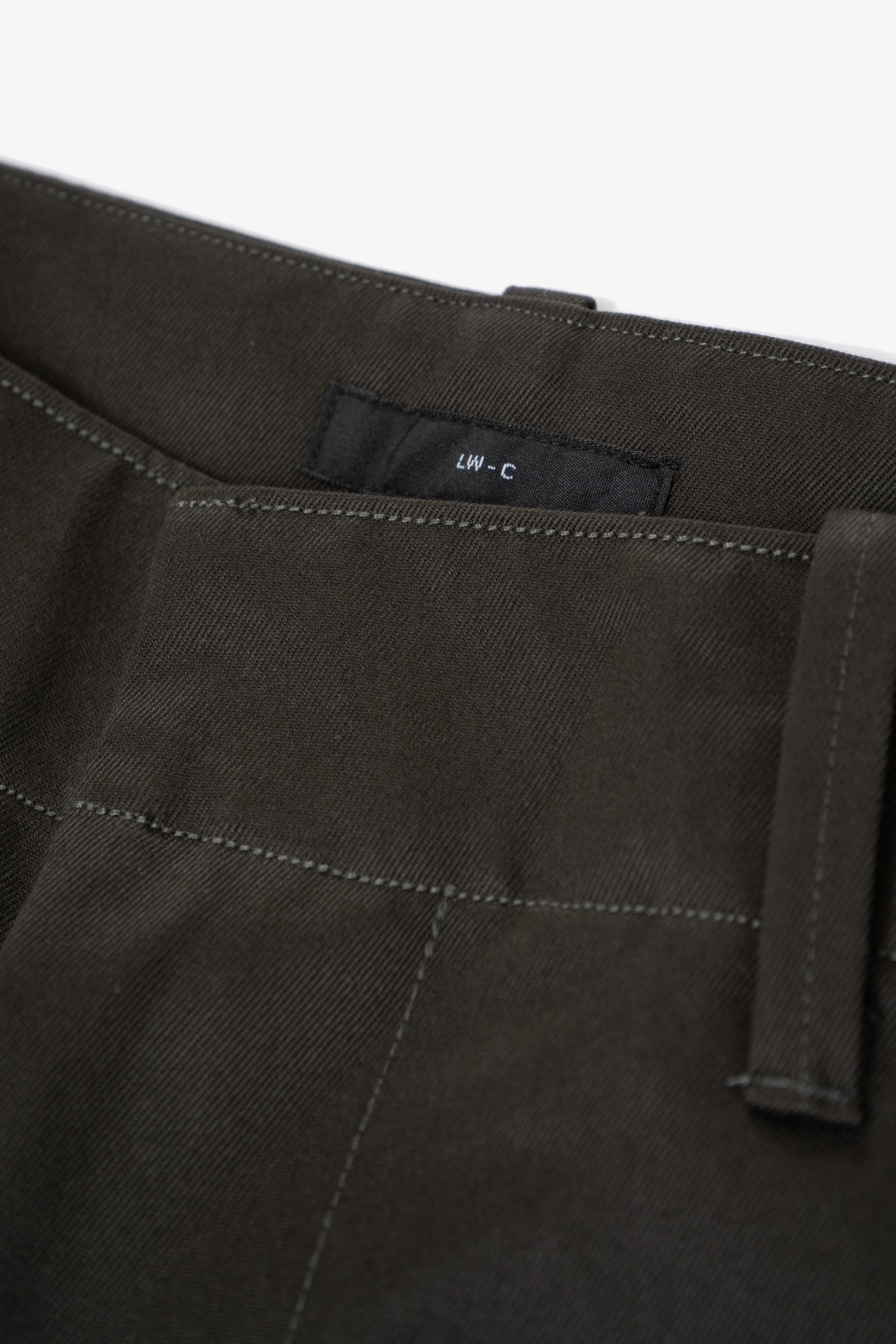 TWILL TROUSER - BLACK OLIVE – LADY WHITE CO.