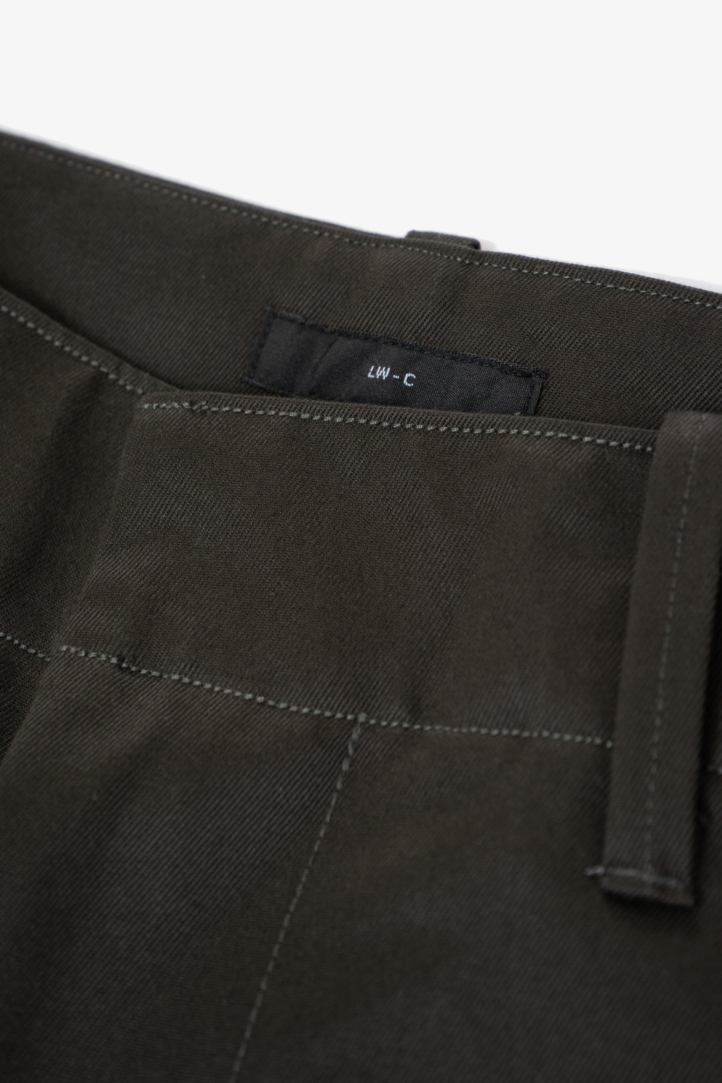 TWILL TROUSER - BLACK OLIVE