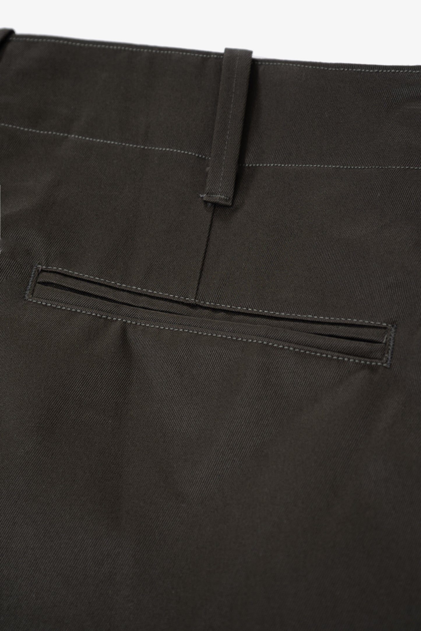 TWILL TROUSER - BLACK OLIVE
