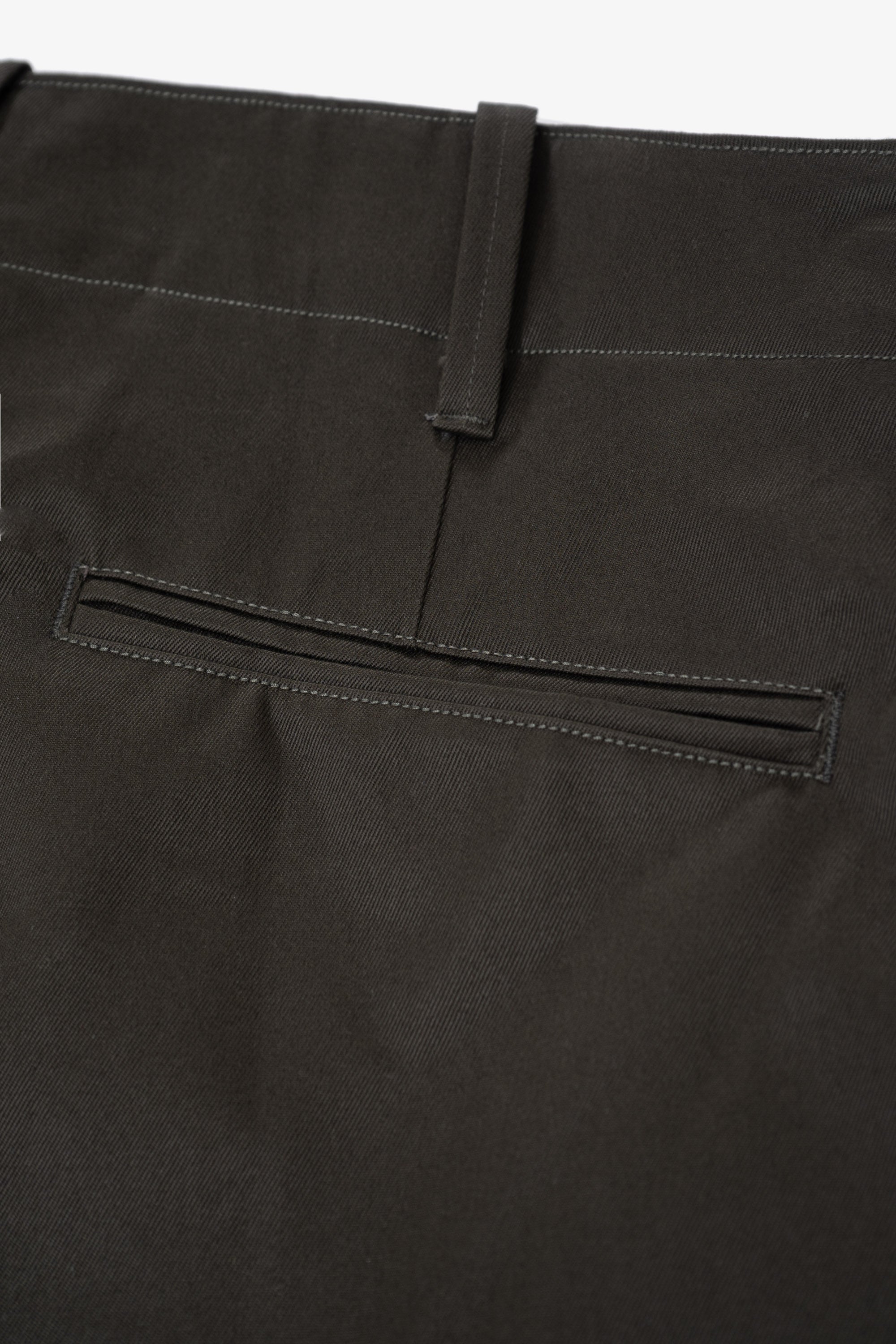 TWILL TROUSER - BLACK OLIVE