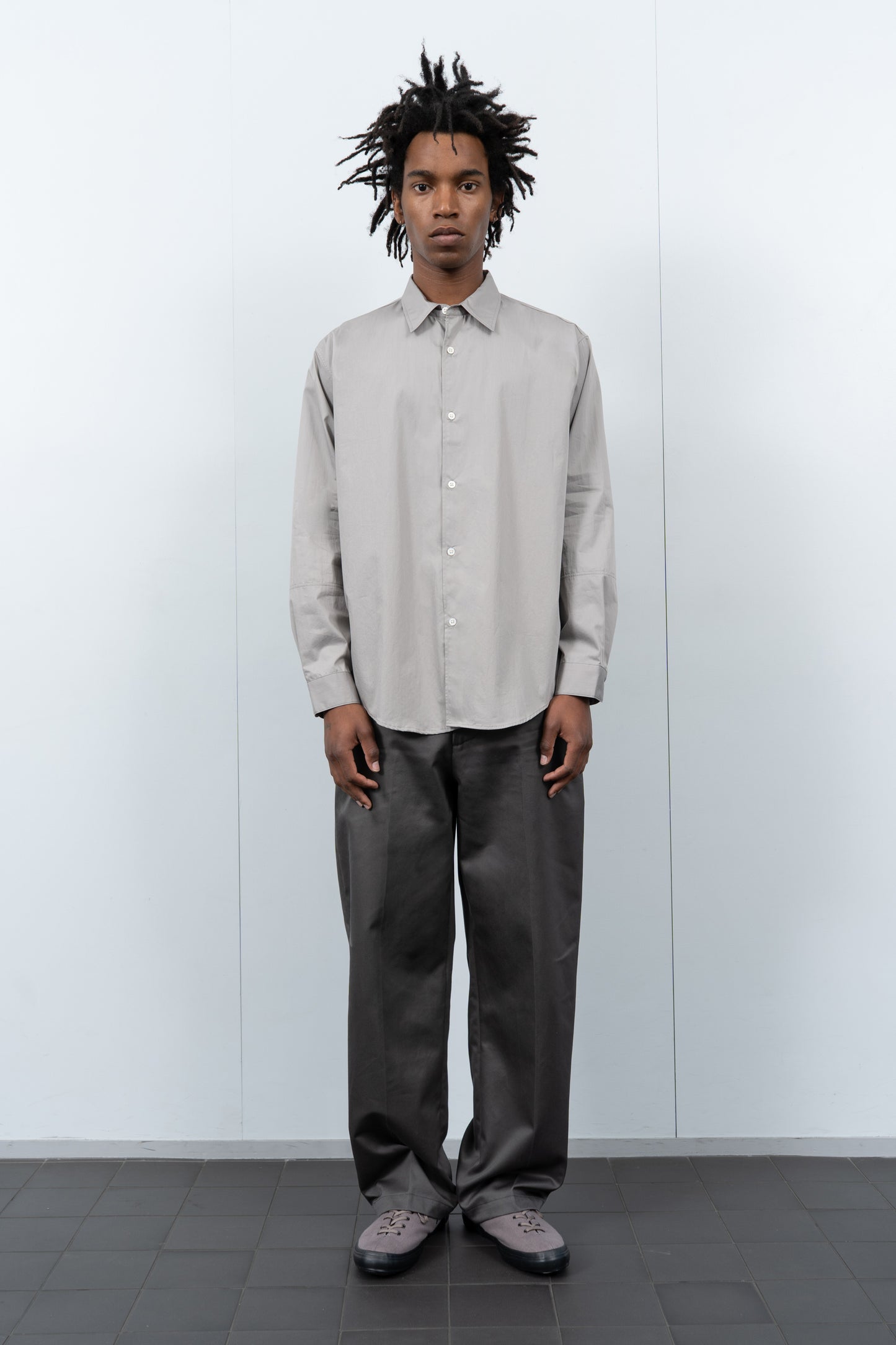 TWILL TROUSER - PEWTER