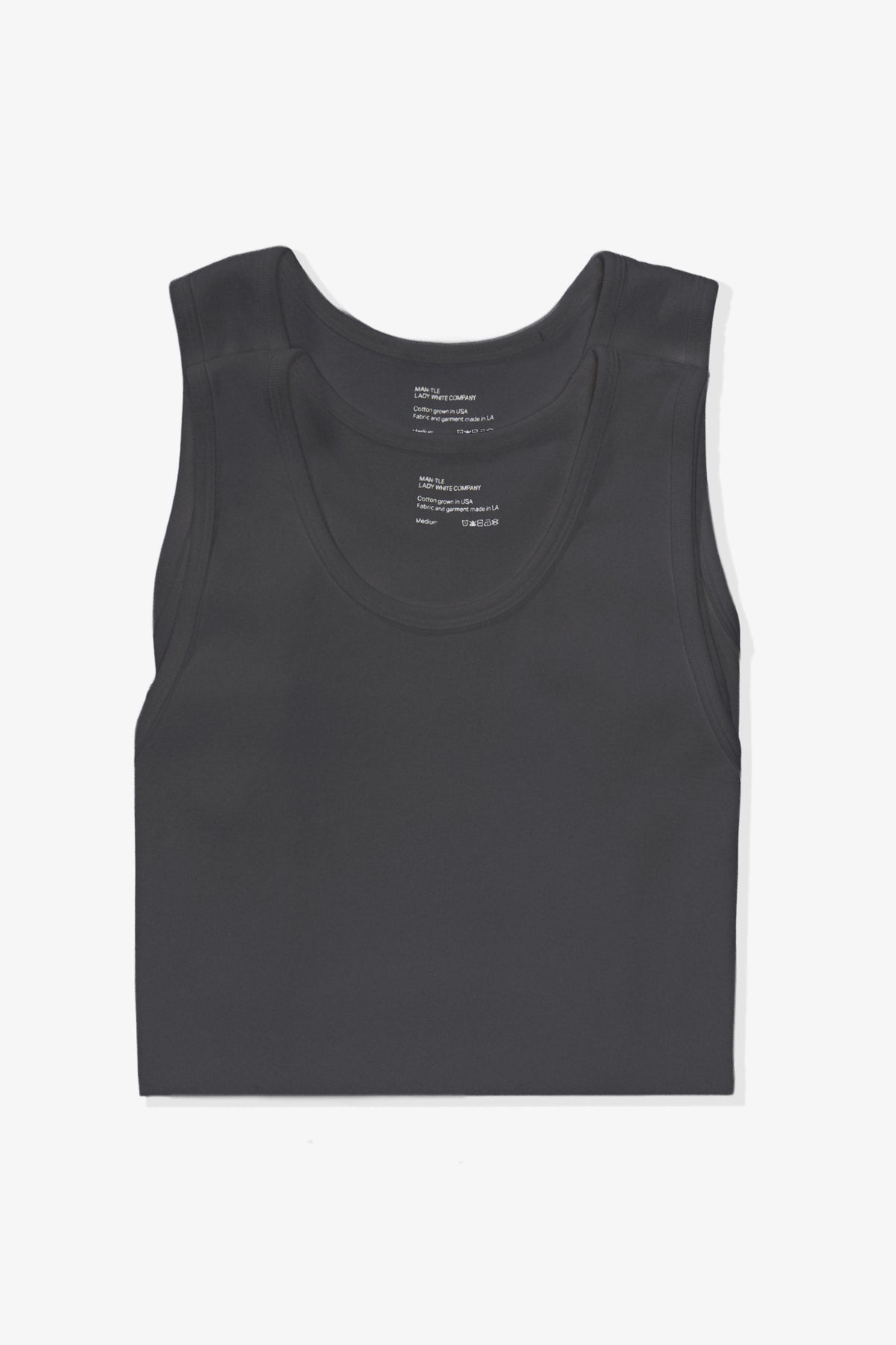MAN-TLE TANK TOP 2-PACK - BARK