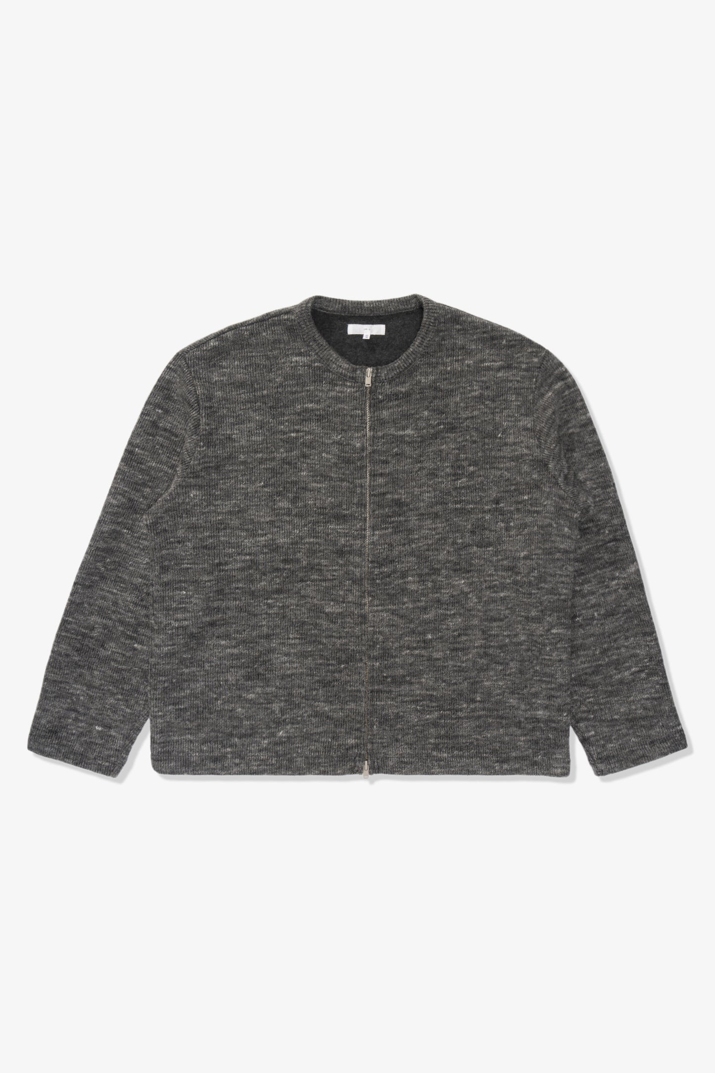 ZIP CREWNECK - CHARCOAL MELANGE