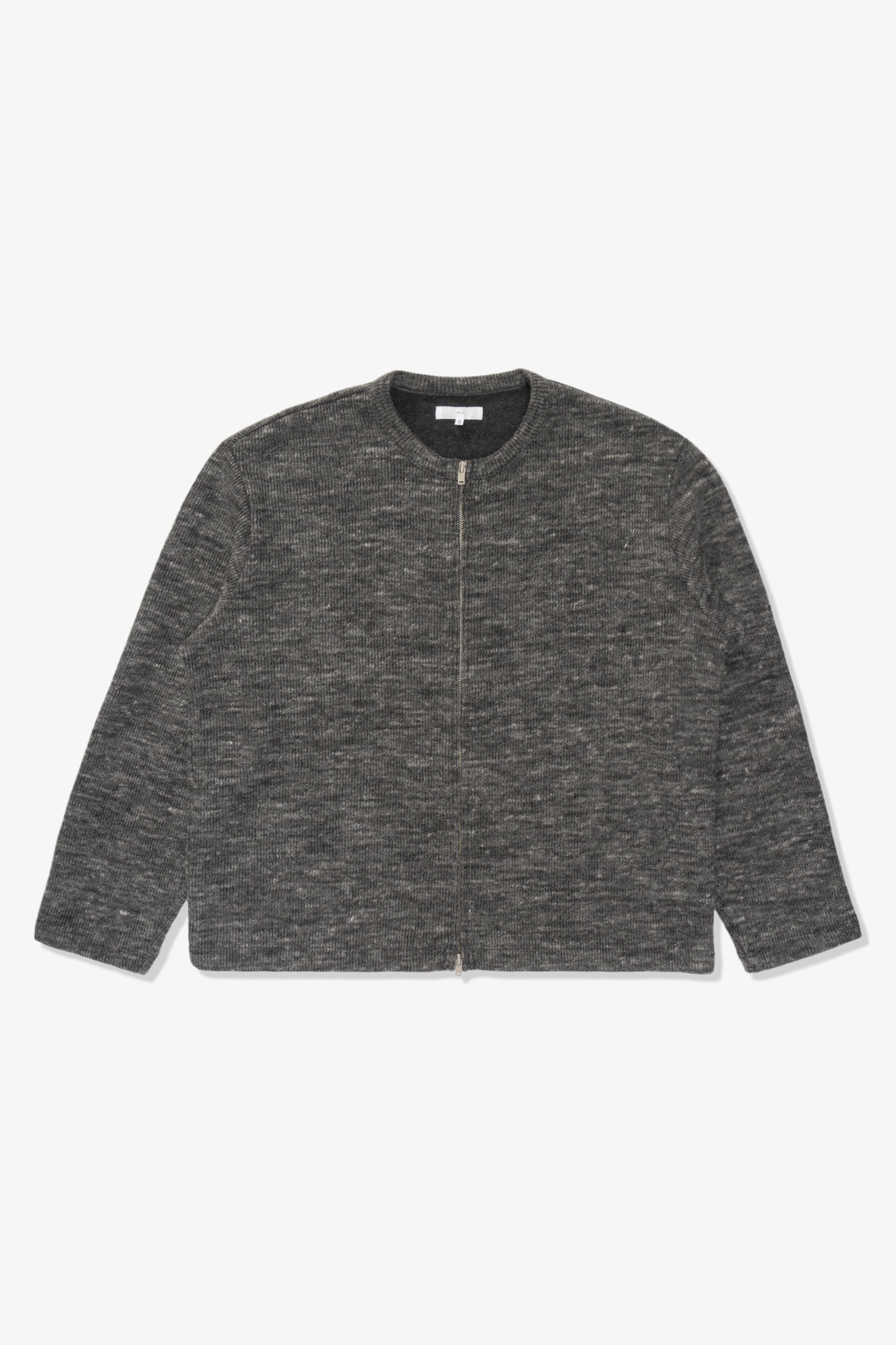 ZIP CREWNECK - CHARCOAL MELANGE