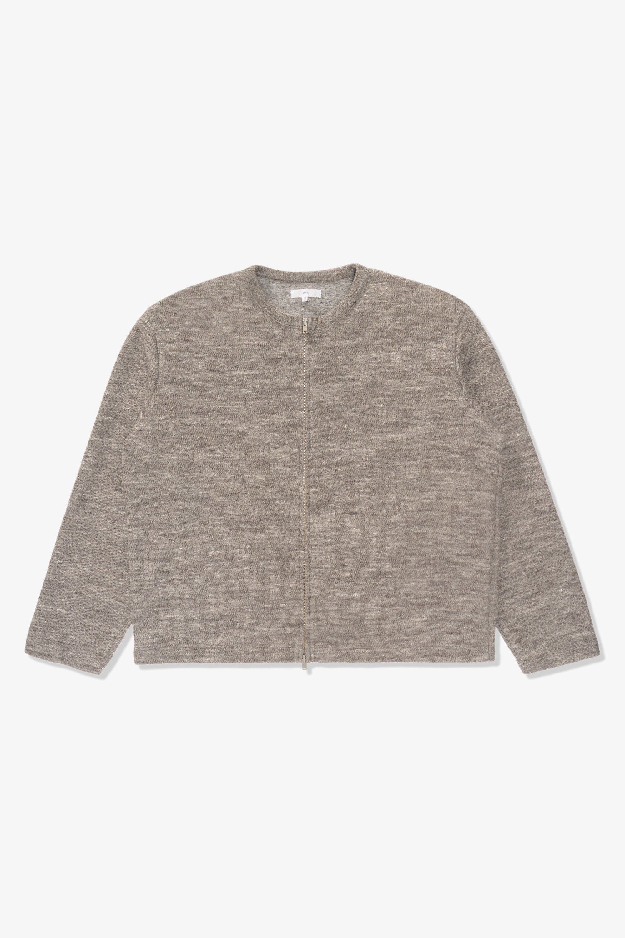 ZIP CREWNECK - GREY MELANGE