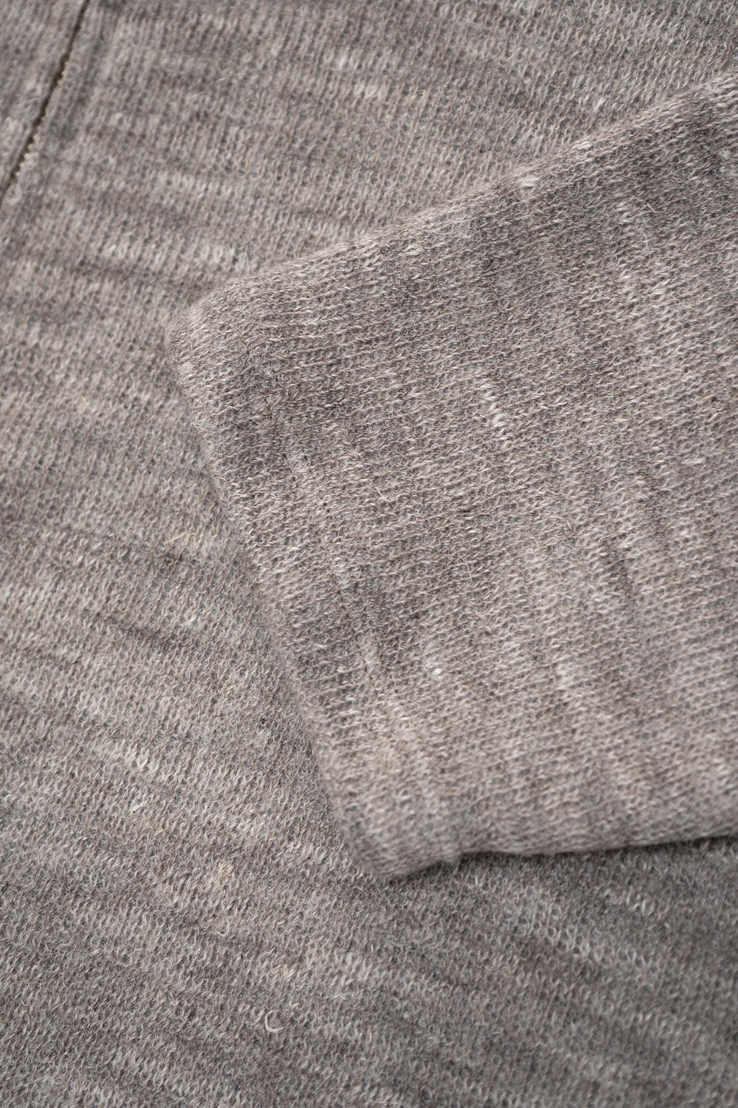 ZIP CREWNECK - GREY MELANGE