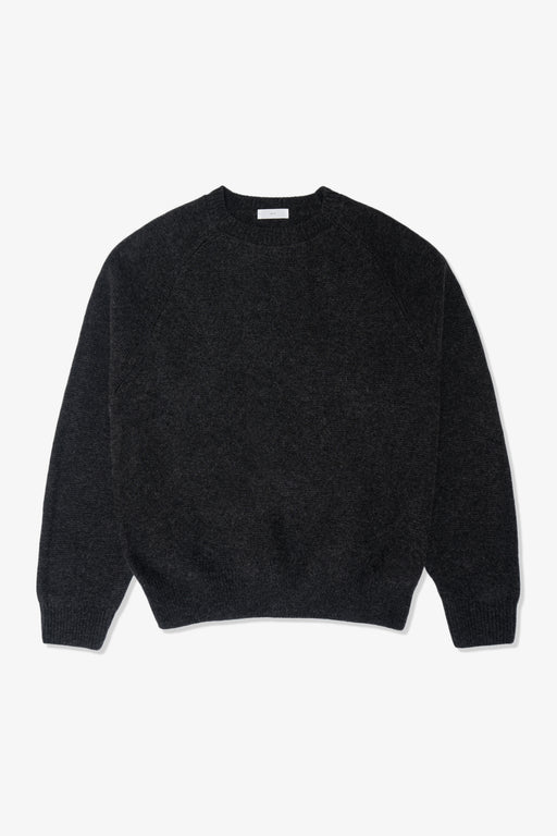 RAGLAN LINK SWEATER - CHARCOAL
