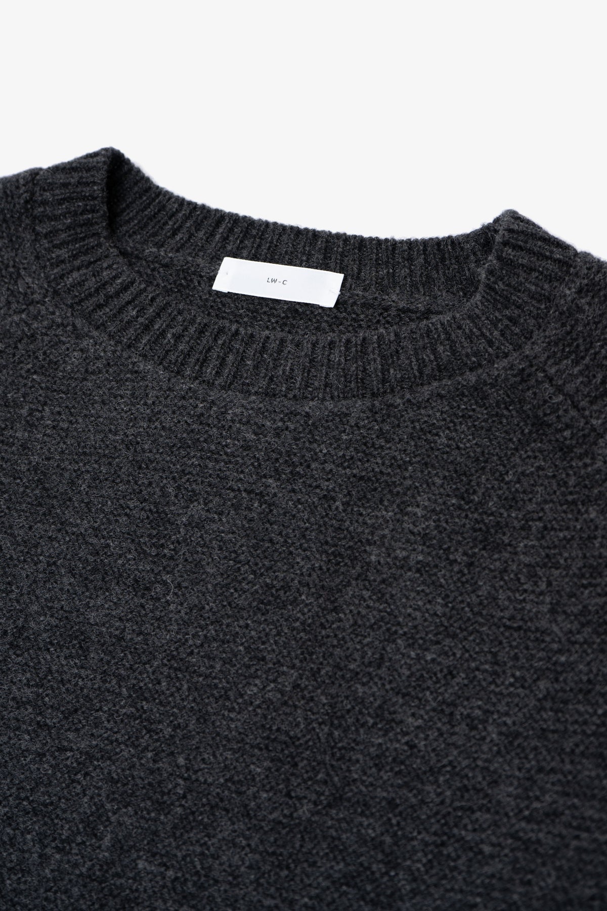 RAGLAN LINK SWEATER - CHARCOAL