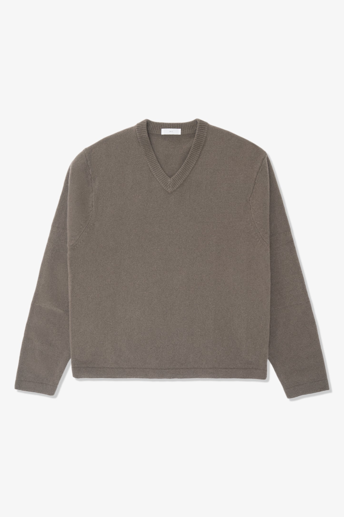 WOOL V-NECK SWEATER - CLAY