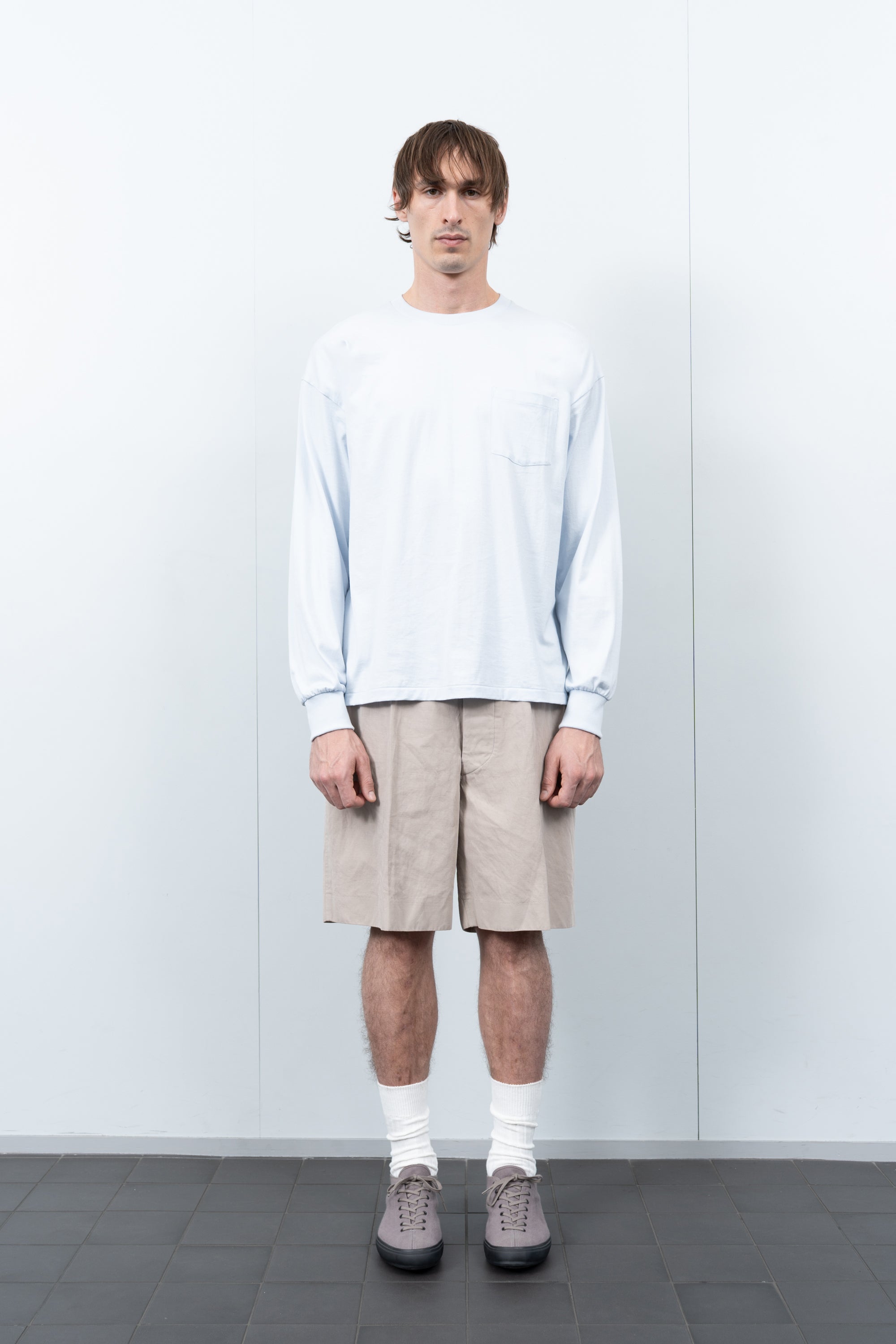 LW - C x KAPTAIN SUNSHINE L/S STRIPE T-SHIRT - BABY BLUE – LADY
