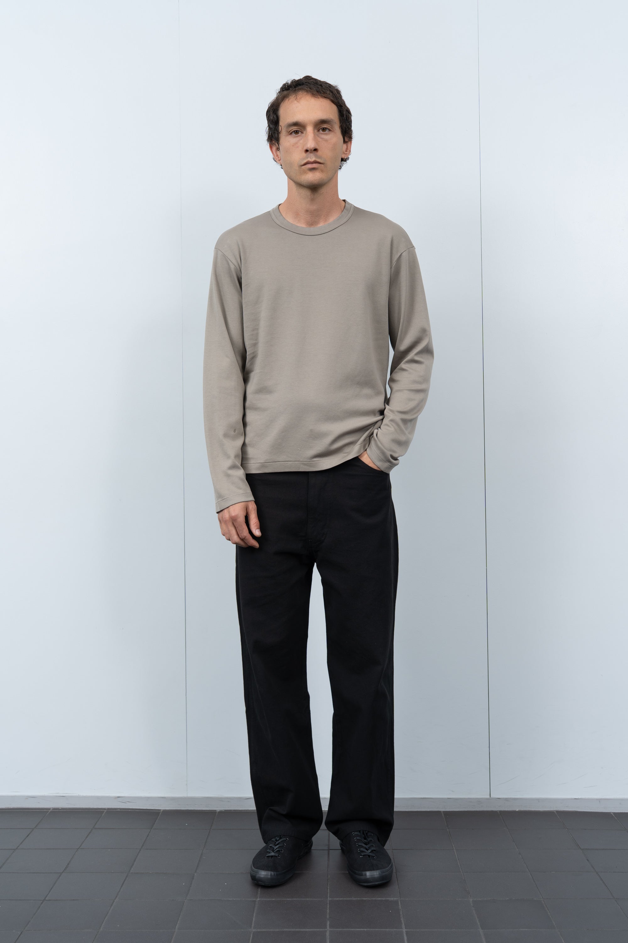 PIMA LOCK L/S T-SHIRT - ANVIL GREY