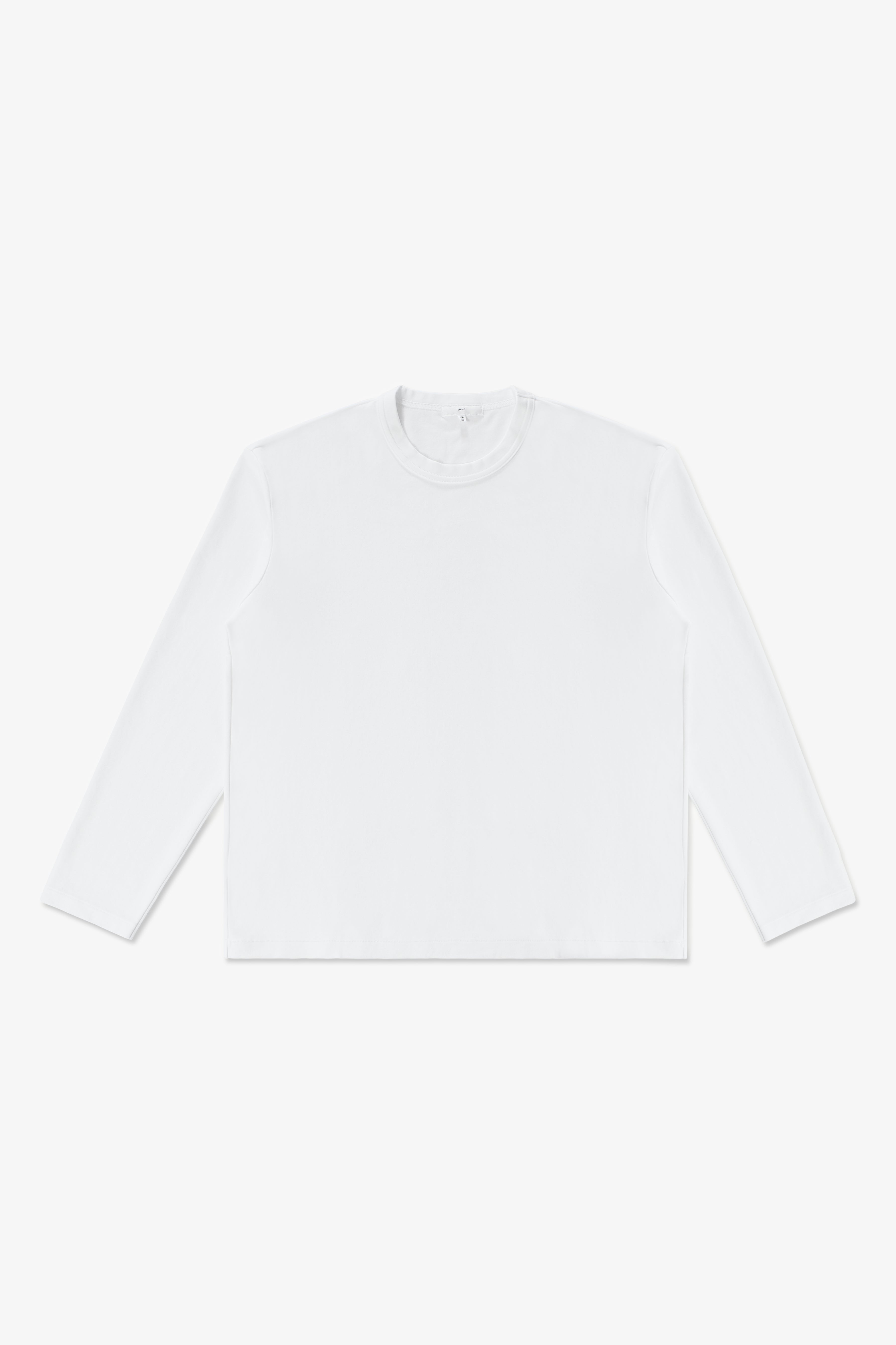 PIMA LOCK L/S T-SHIRT - WHITE