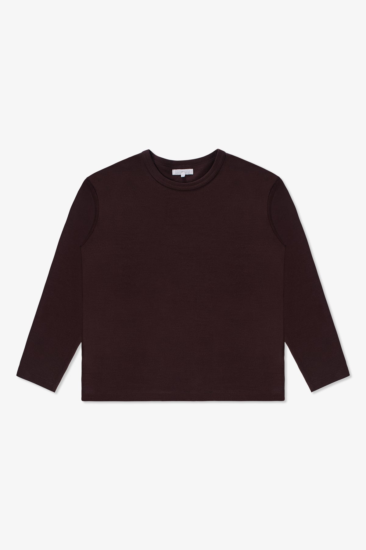 L/S WOOL CARLEN T-SHIRT - BROWN