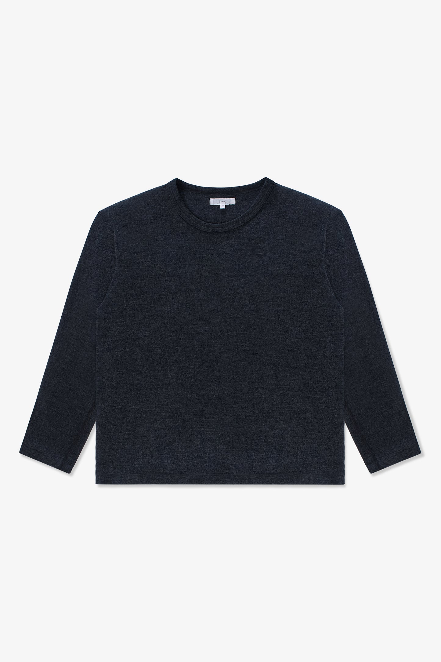 L/S WOOL CARLEN T-SHIRT - CHARCOAL