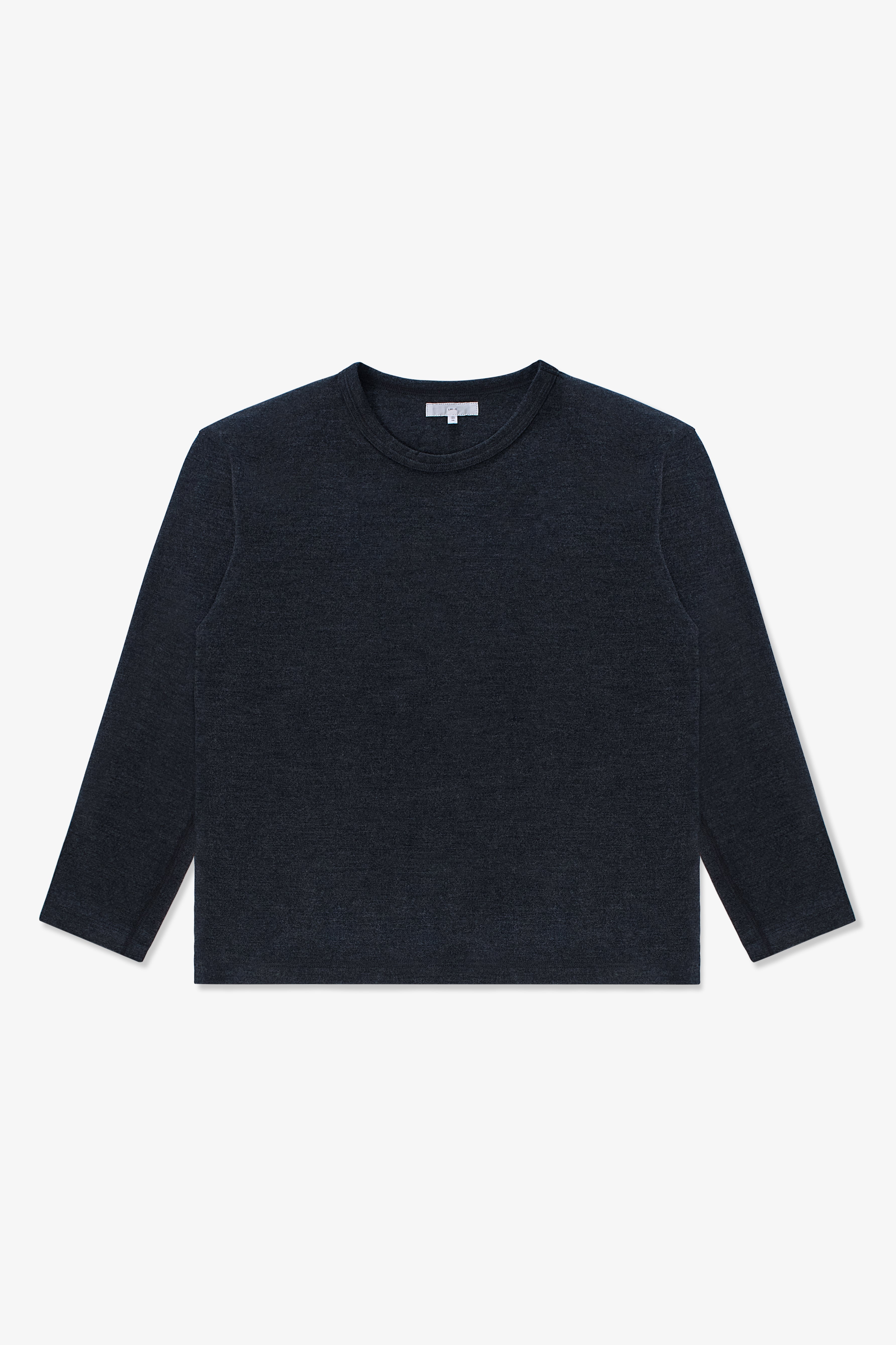 L/S WOOL CARLEN T-SHIRT - CHARCOAL