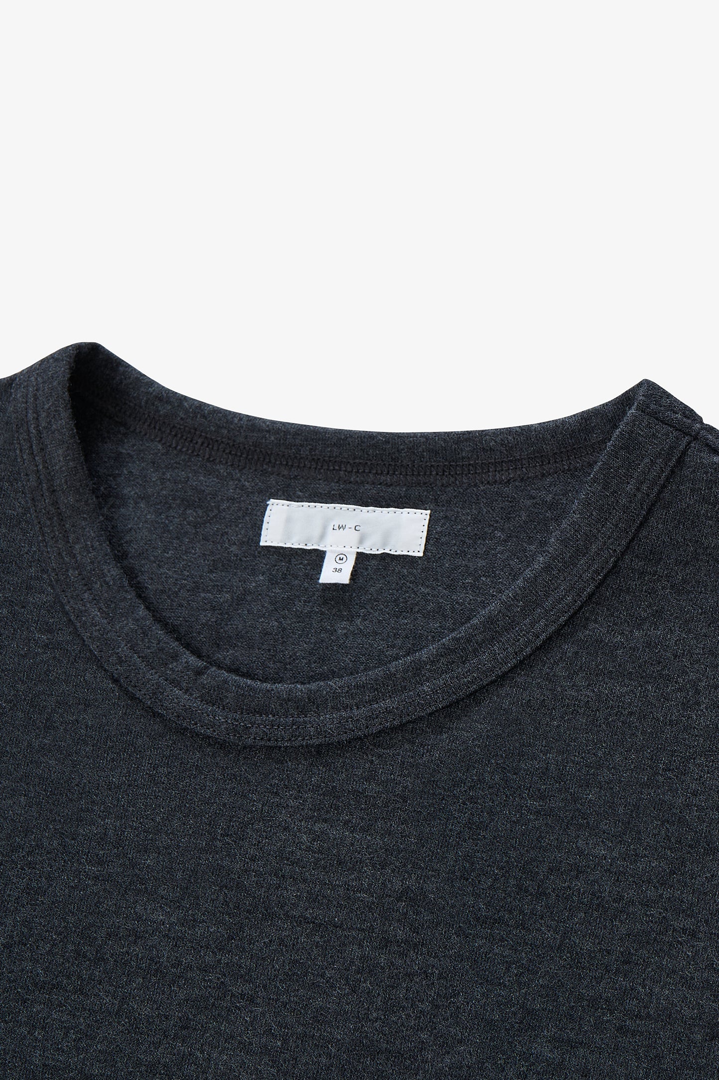 L/S WOOL CARLEN T-SHIRT - CHARCOAL