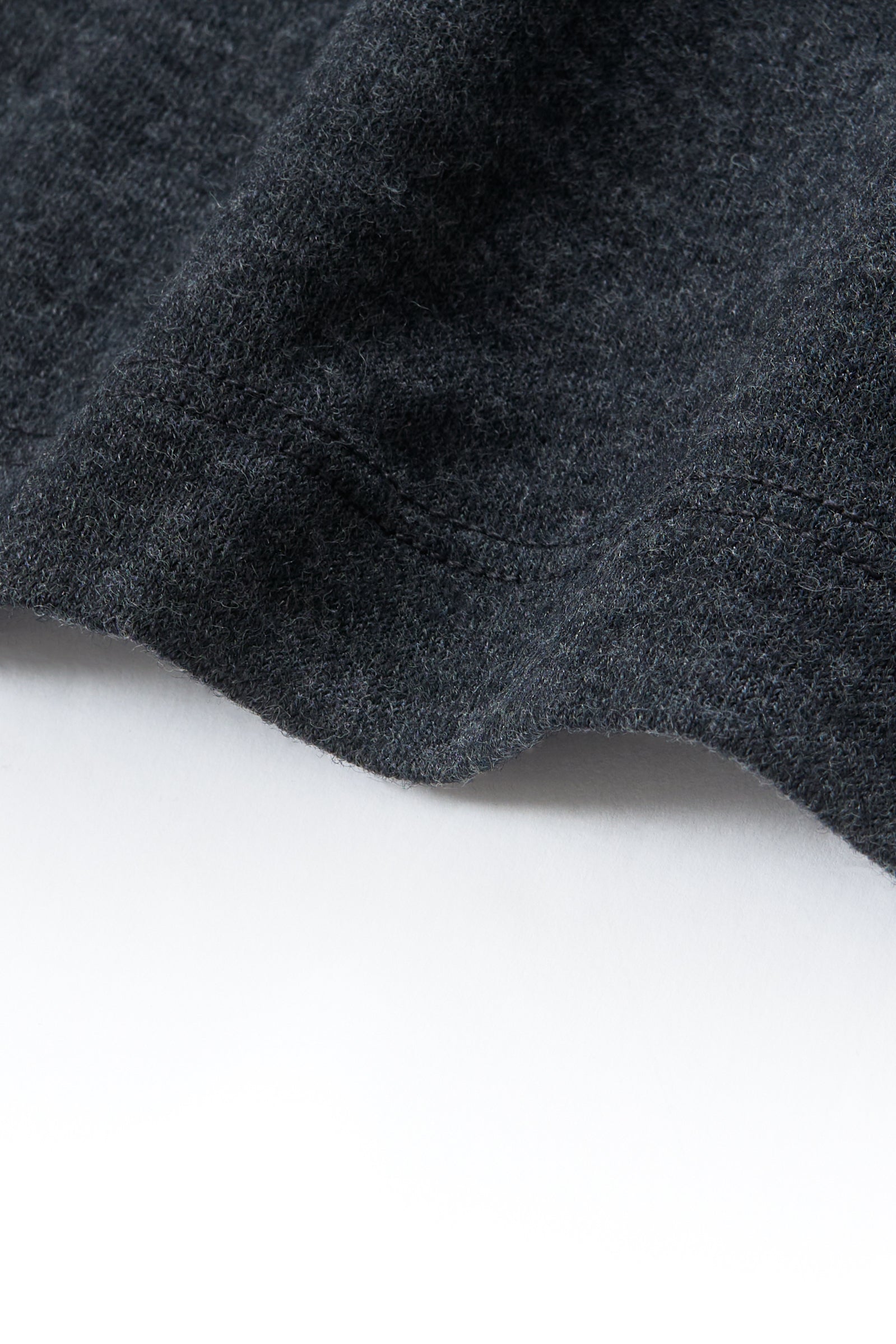 L/S WOOL CARLEN T-SHIRT - CHARCOAL