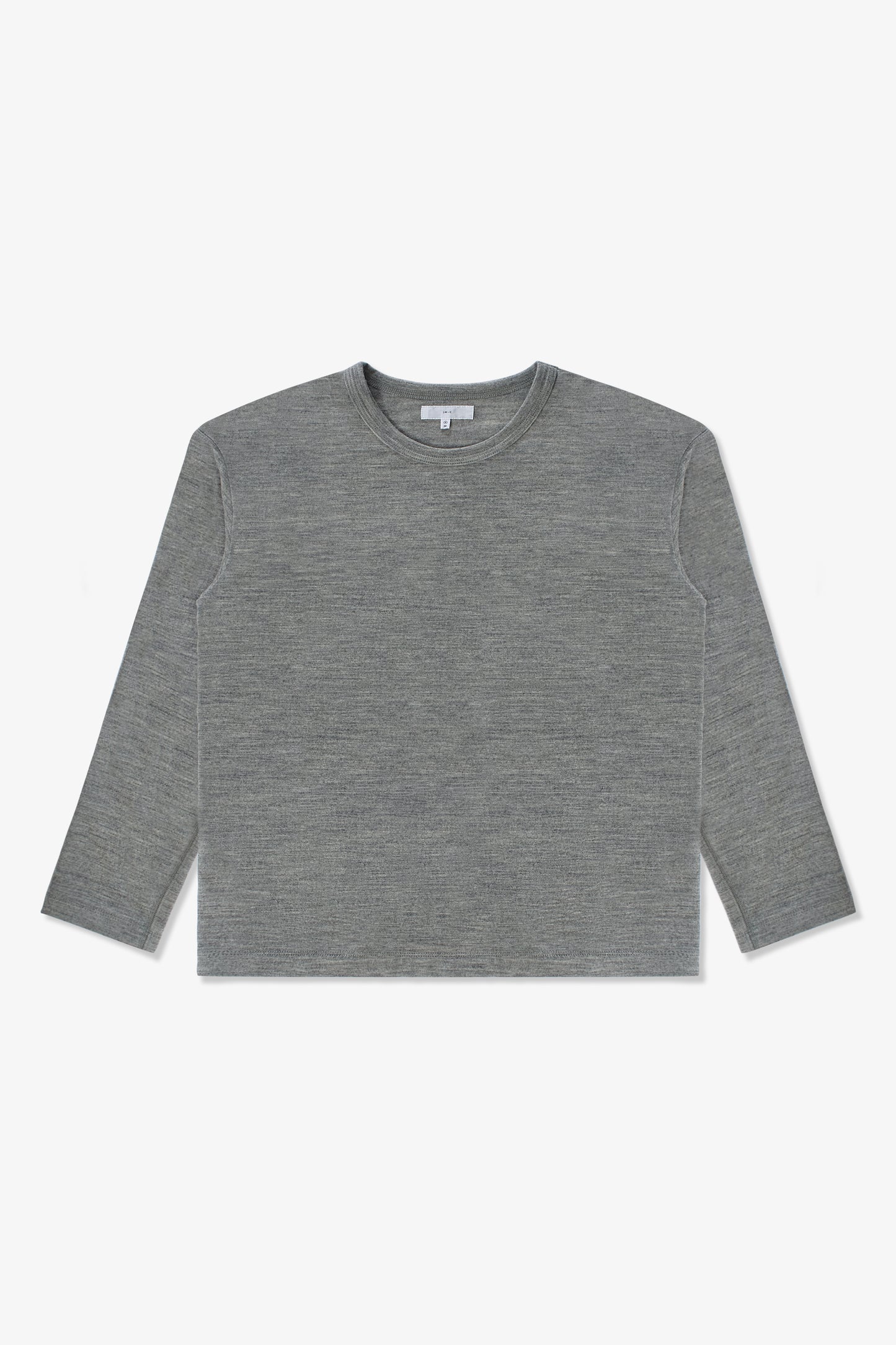 L/S WOOL CARLEN T-SHIRT - HEATHER GREY
