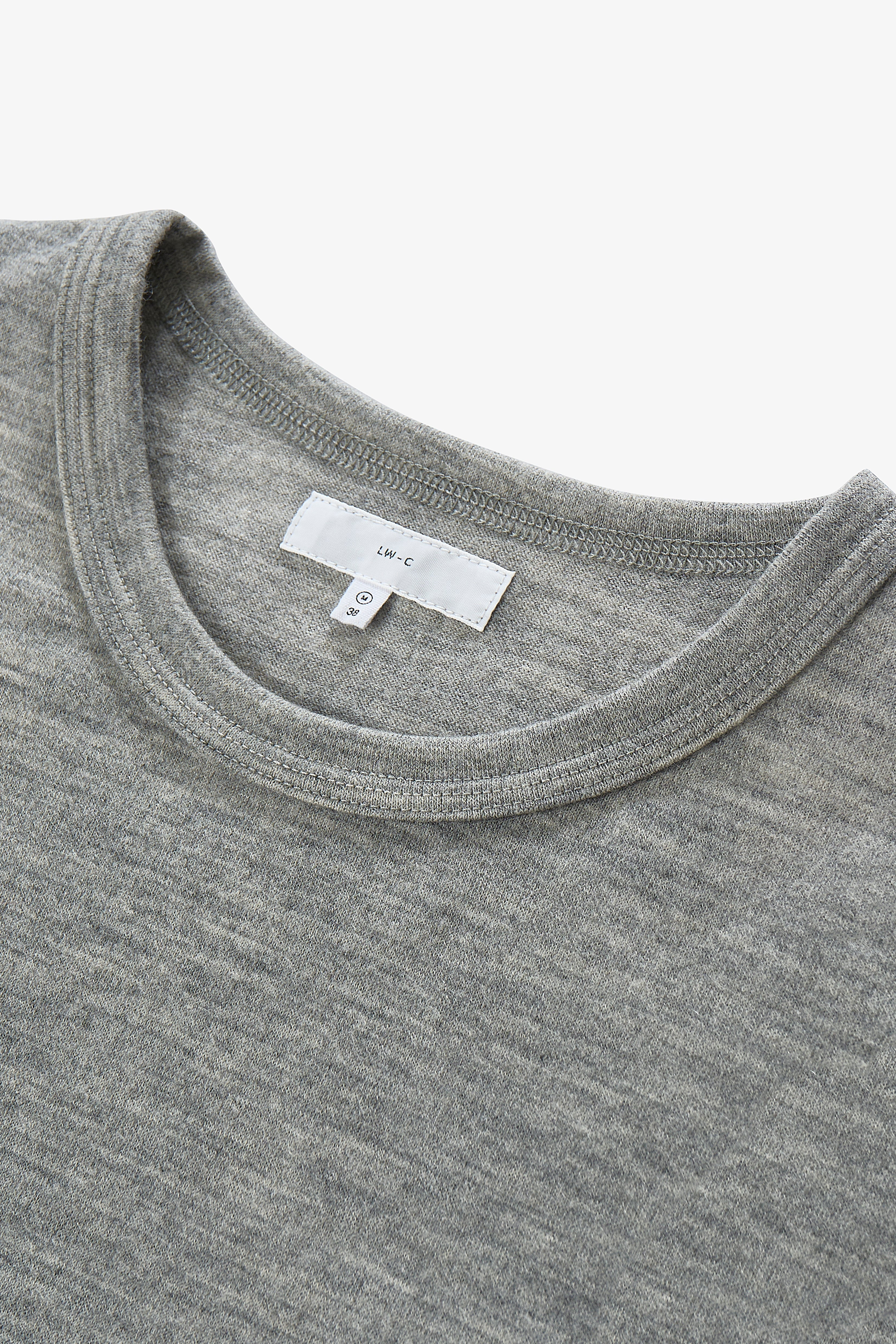 L/S WOOL CARLEN T-SHIRT - HEATHER GREY