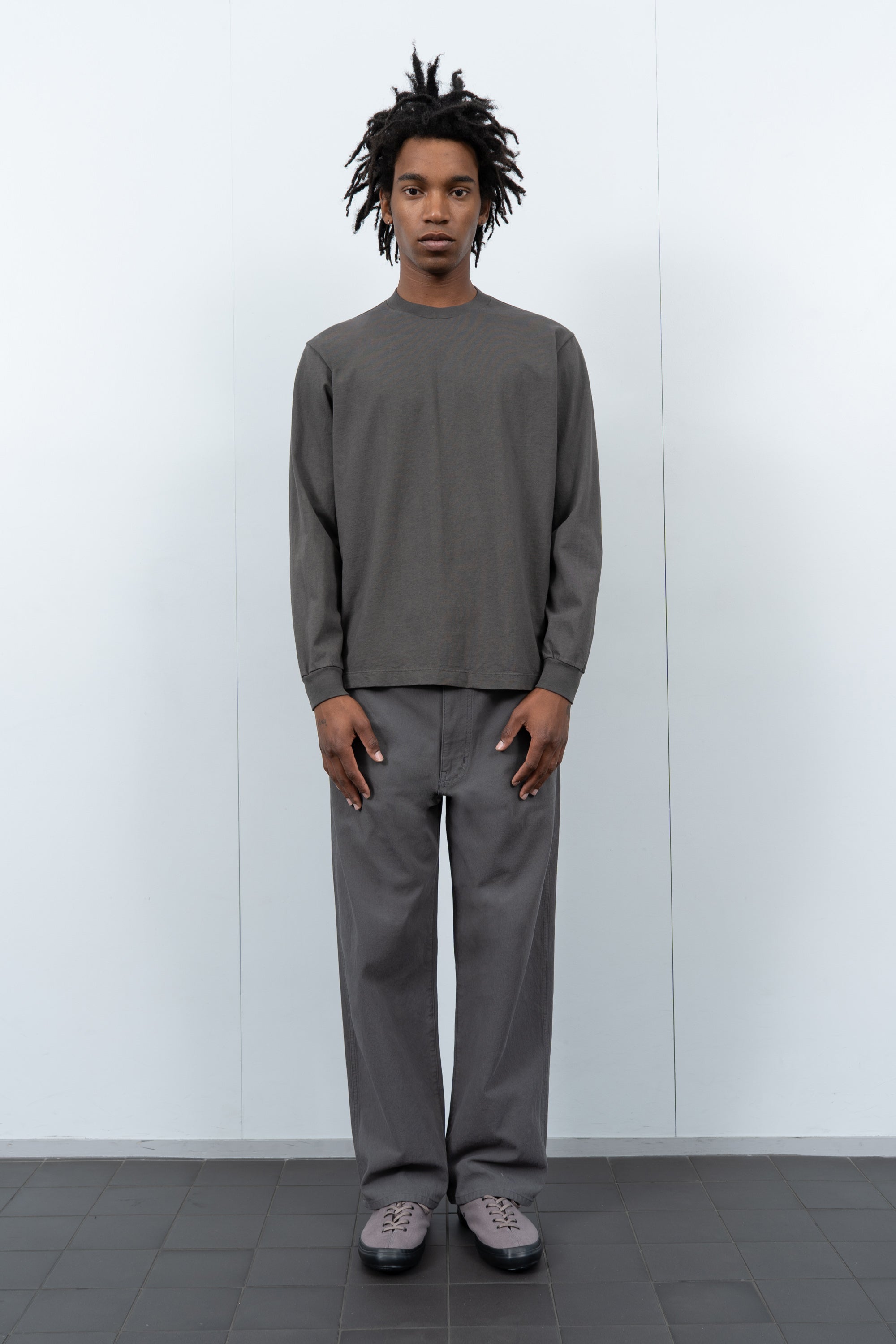 L/S MUNICIPAL T-SHIRT - PEWTER – LADY WHITE CO.