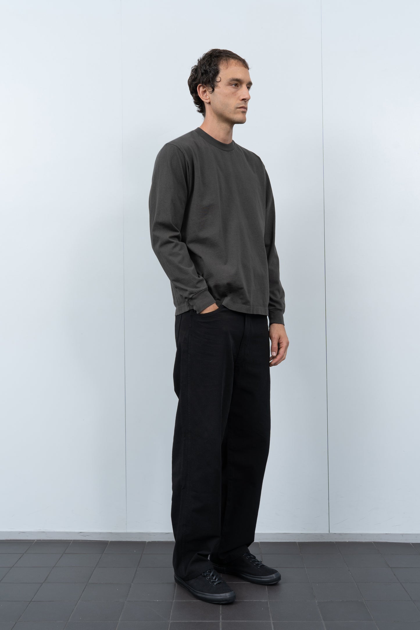 L/S MUNICIPAL T-SHIRT - GRANITE