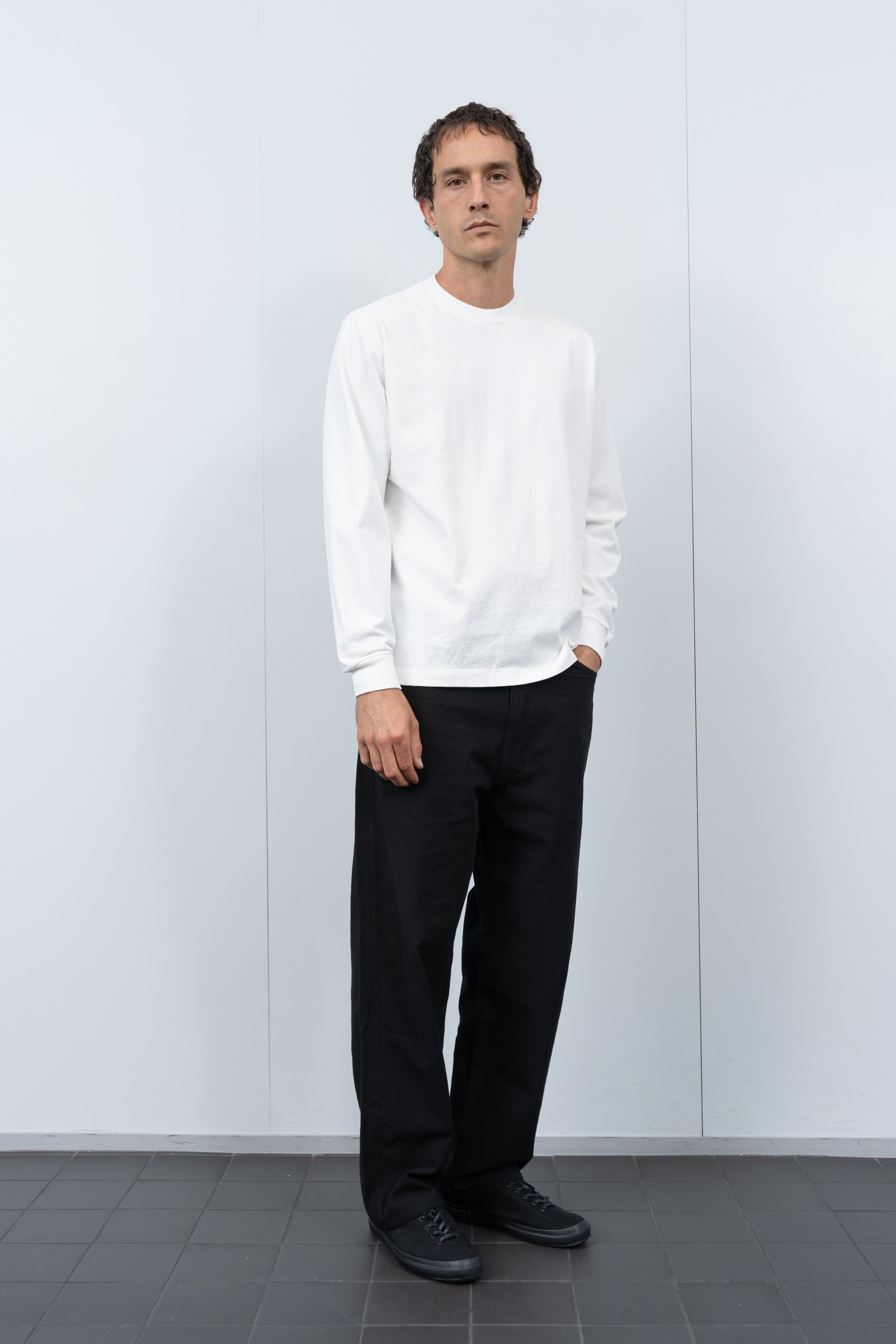 L/S MUNICIPAL T-SHIRT - WHITE – LADY WHITE CO.