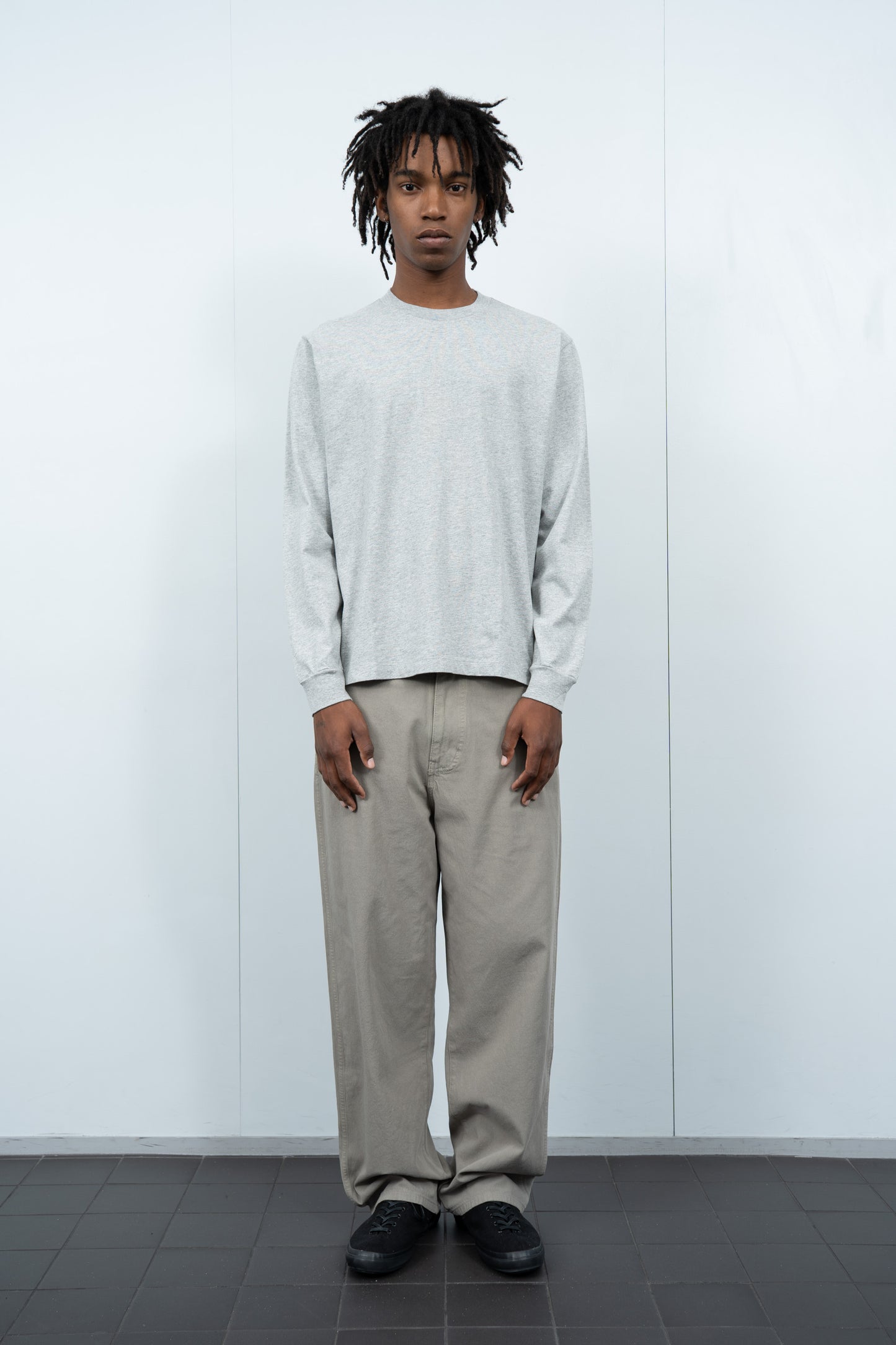 L/S MUNICIPAL T-SHIRT - HEATHER GREY