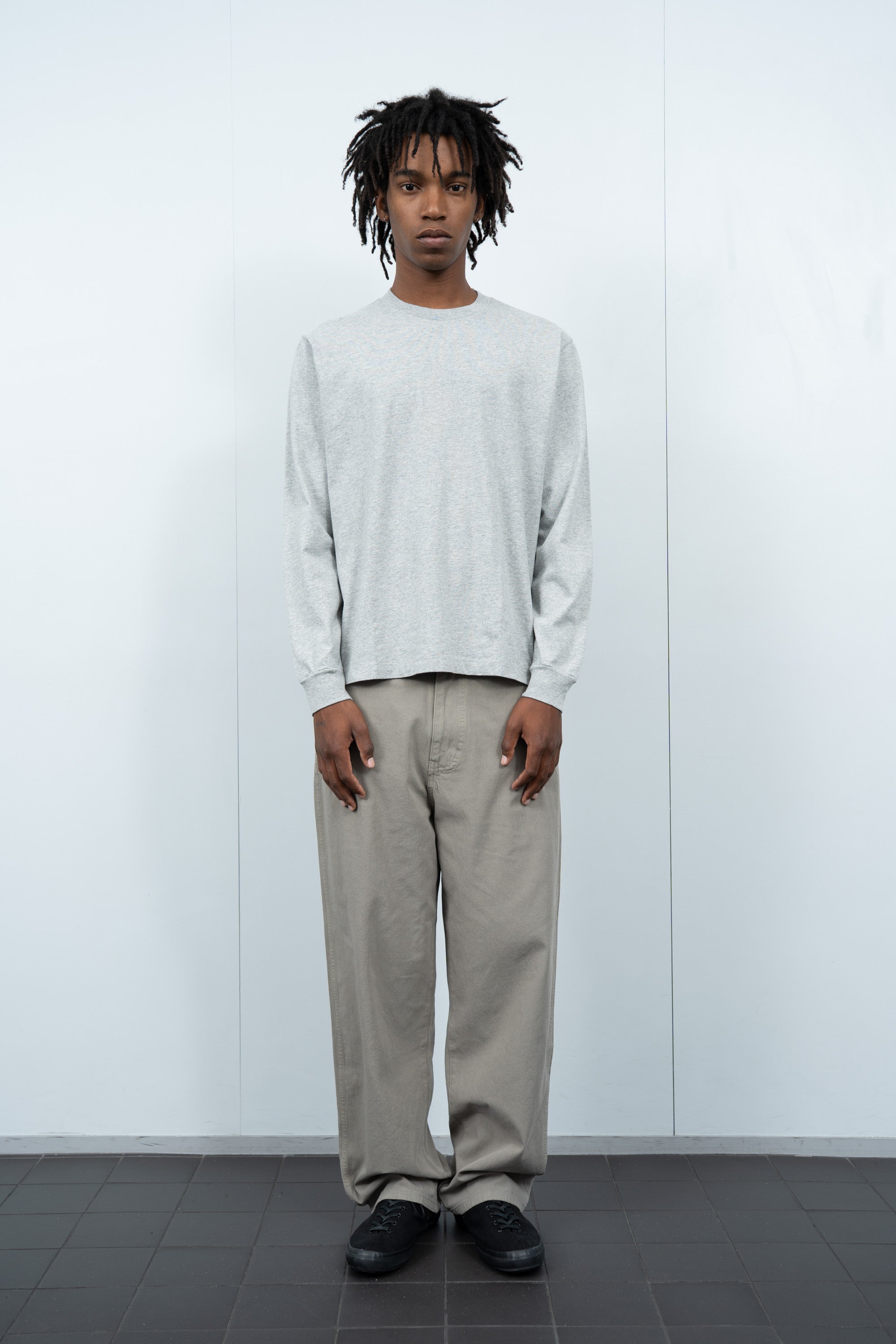 L/S MUNICIPAL T-SHIRT - HEATHER GREY