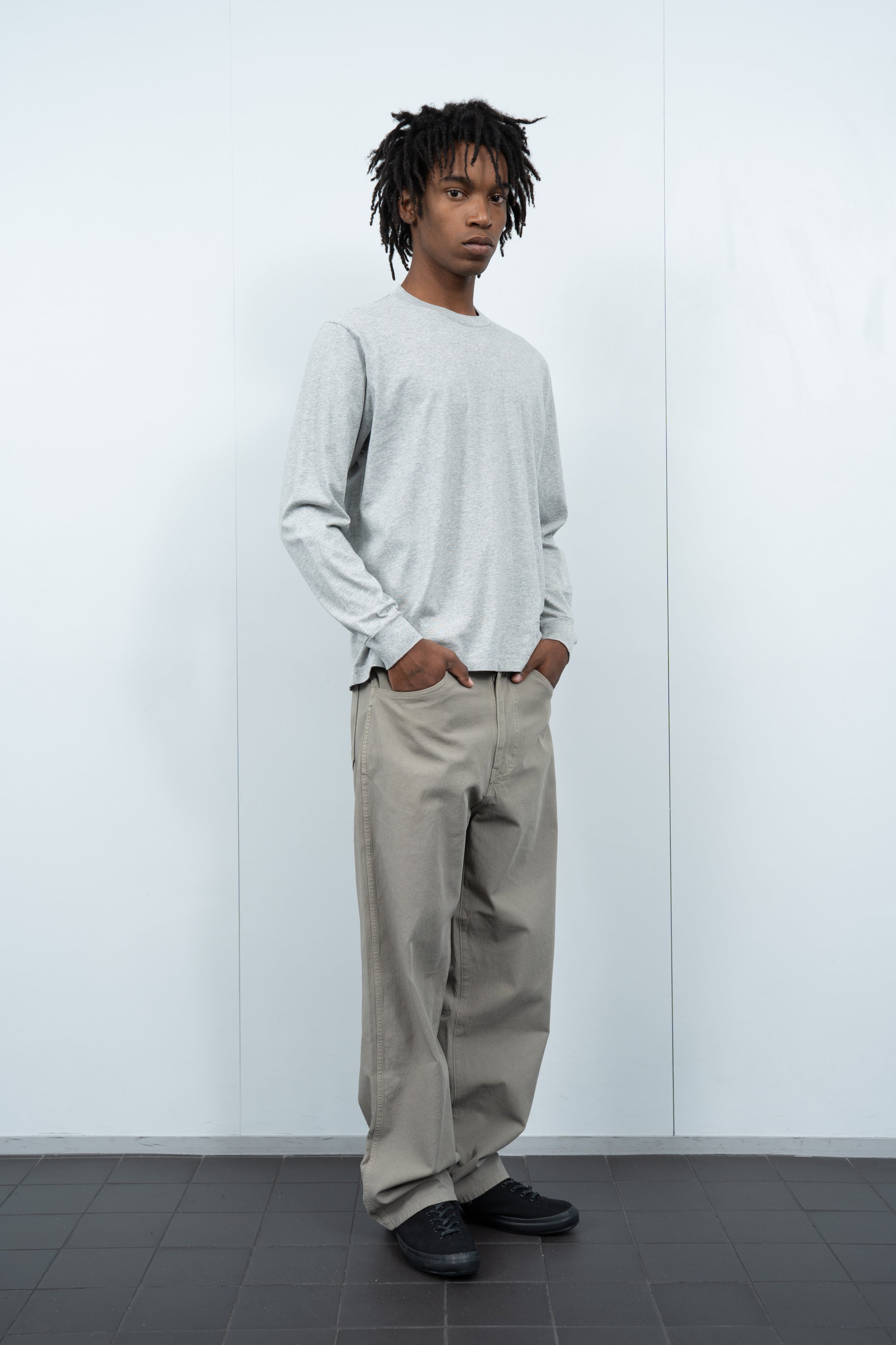 L/S MUNICIPAL T-SHIRT - HEATHER GREY