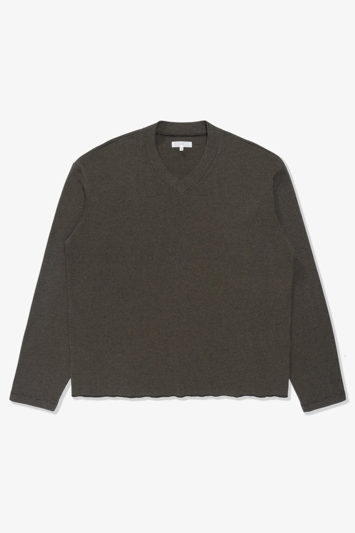 HIGH V-NECK T-SHIRT - SIERRA STRIPE