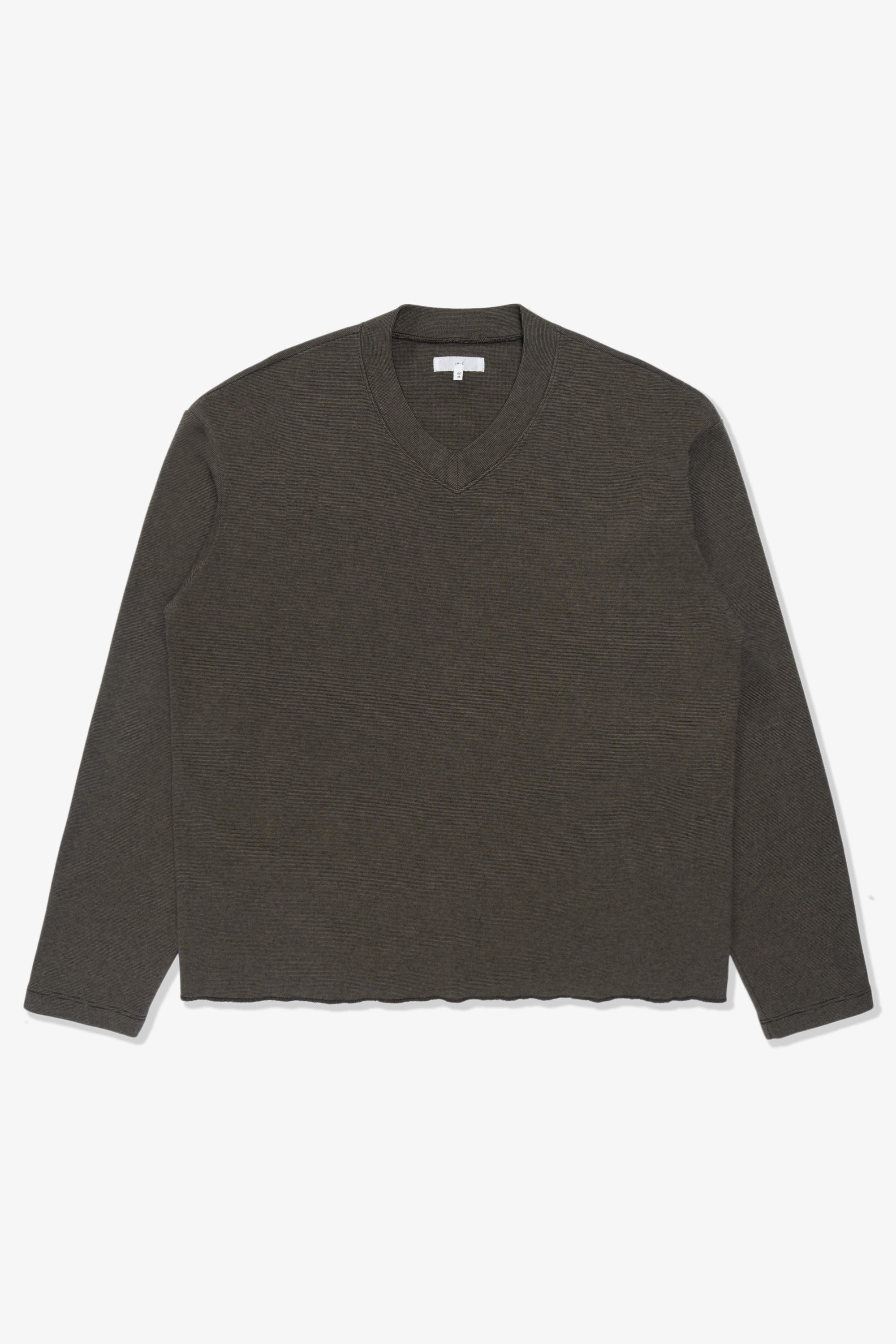 HIGH V-NECK T-SHIRT - SIERRA STRIPE