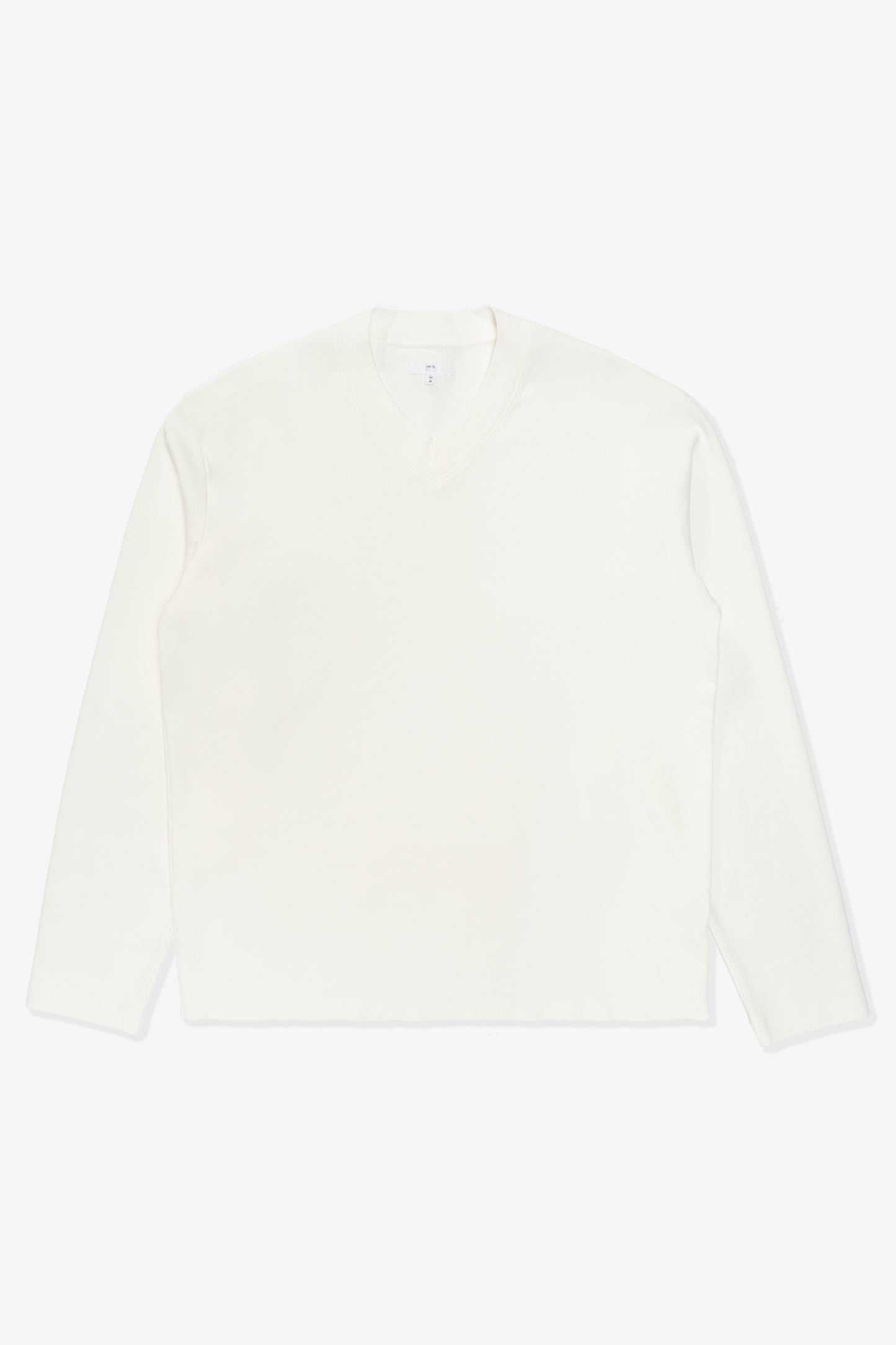 HIGH V-NECK T-SHIRT - WHITE