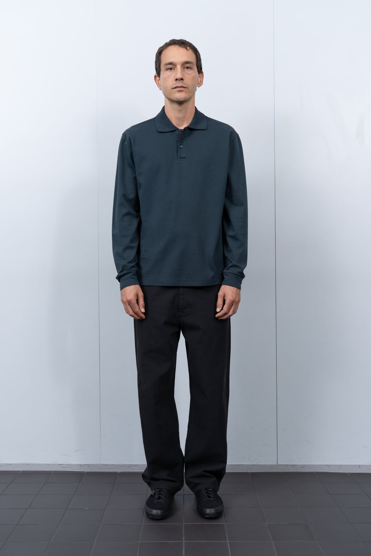 TWO BUTTON POLO - ABYSS