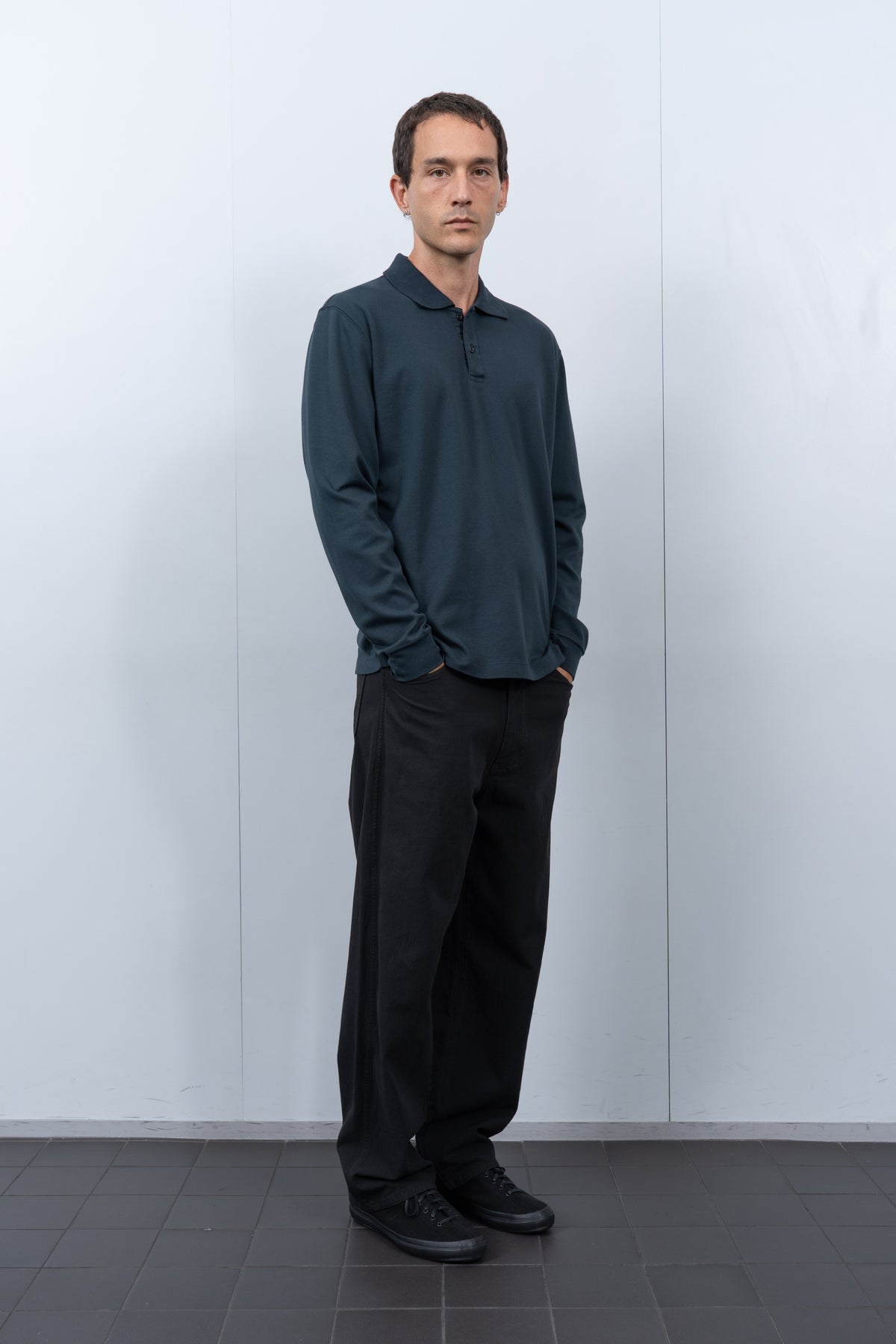 TWO BUTTON POLO - ABYSS