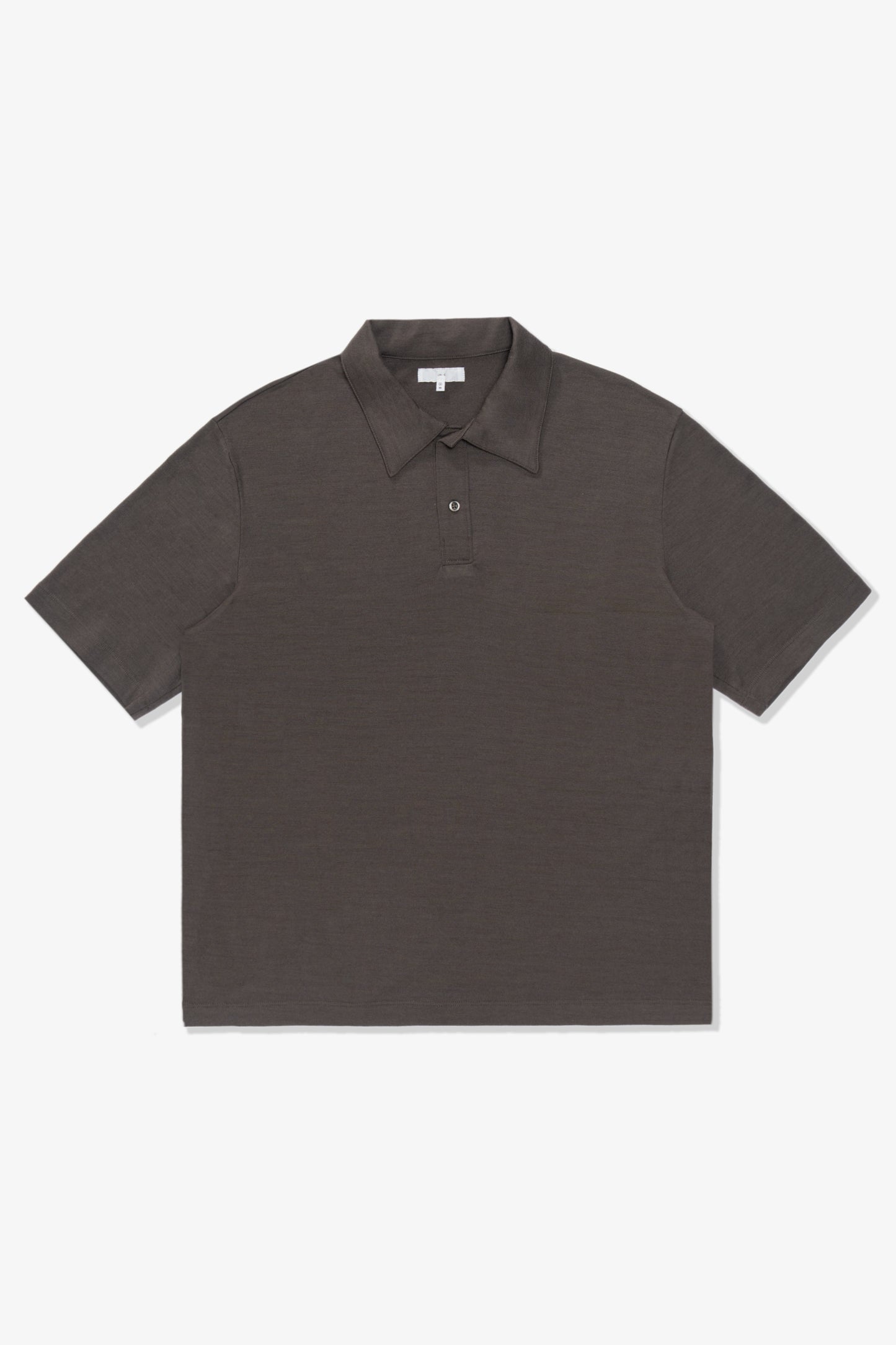 SUMMER WOOL POLO - BROWN CLAY