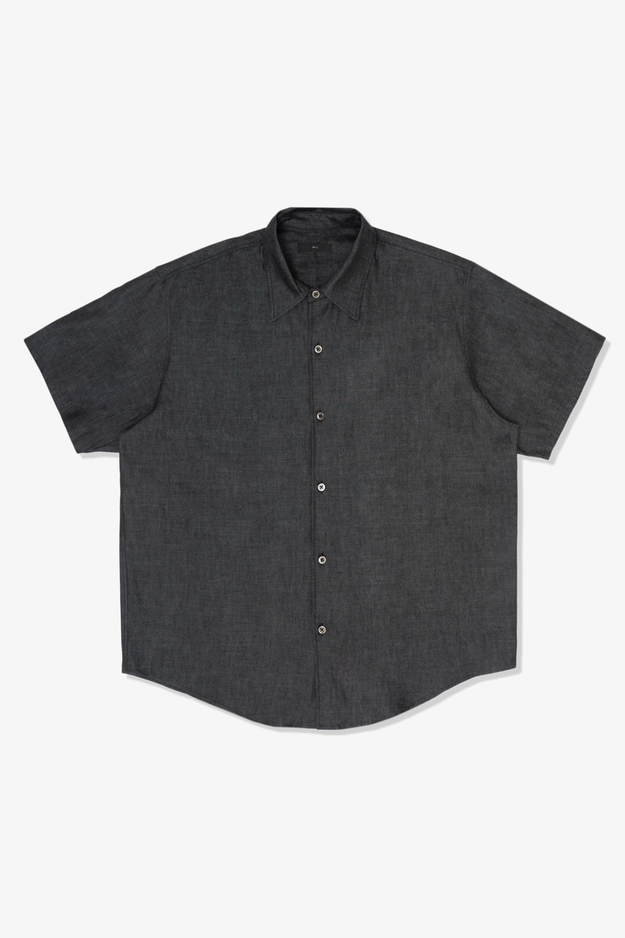 LYNN CHAMBRAY S/S SHIRT - BLACK CHAMBRAY