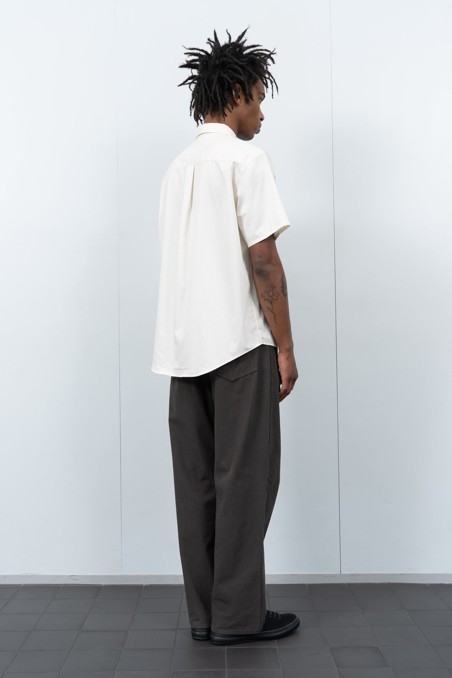 LYNN POPLIN S/S SHIRT - ALMOST YELLOW