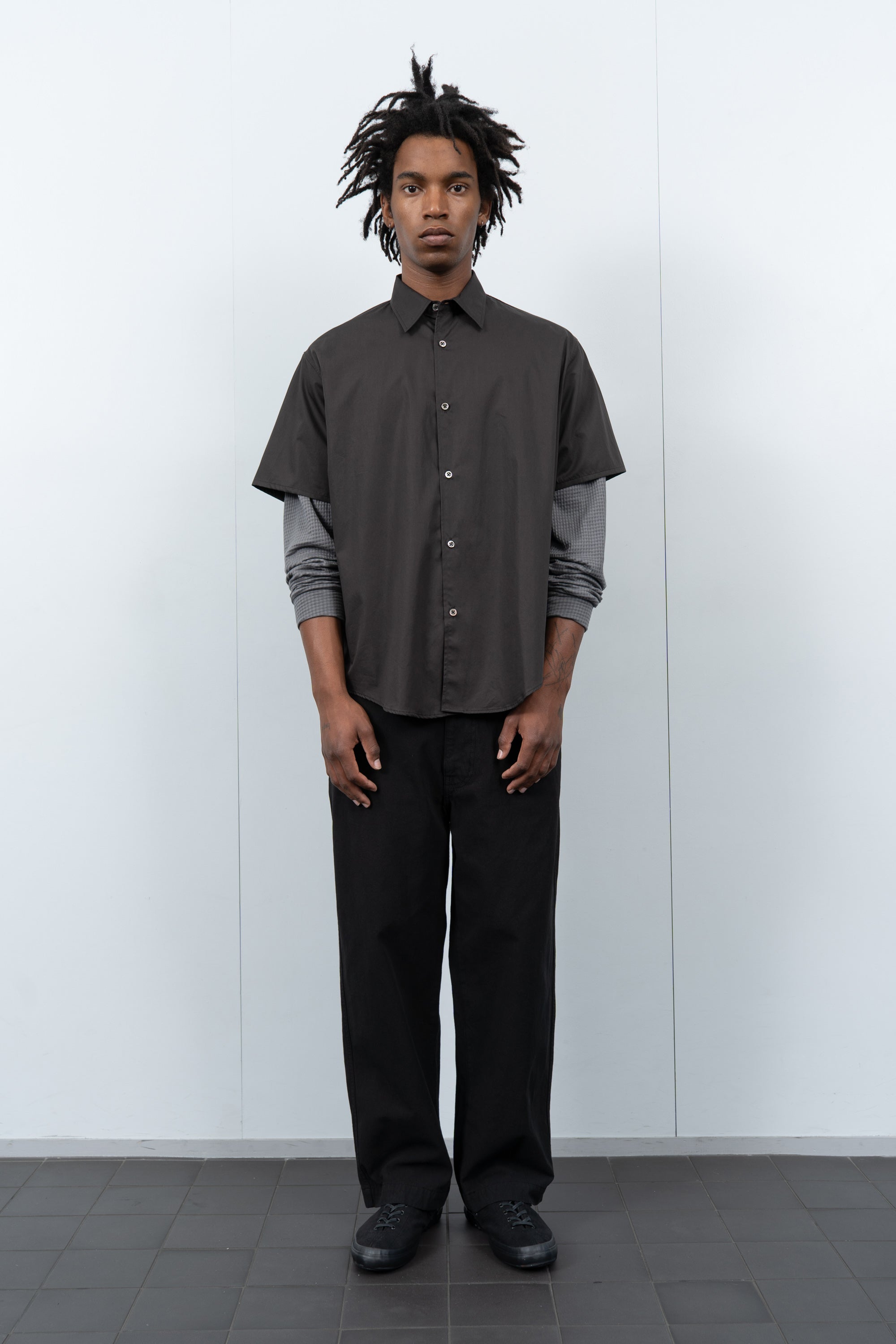 LYNN POPLIN S/S SHIRT - TIMBER