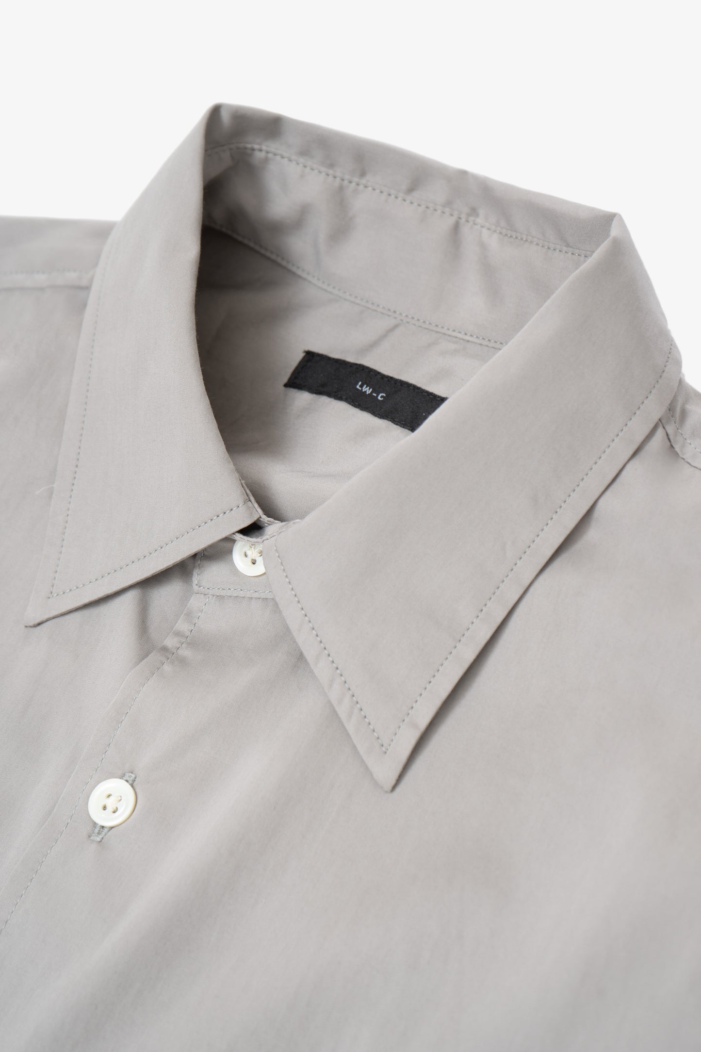 LYNN POPLIN S/S SHIRT - TRUE GREY