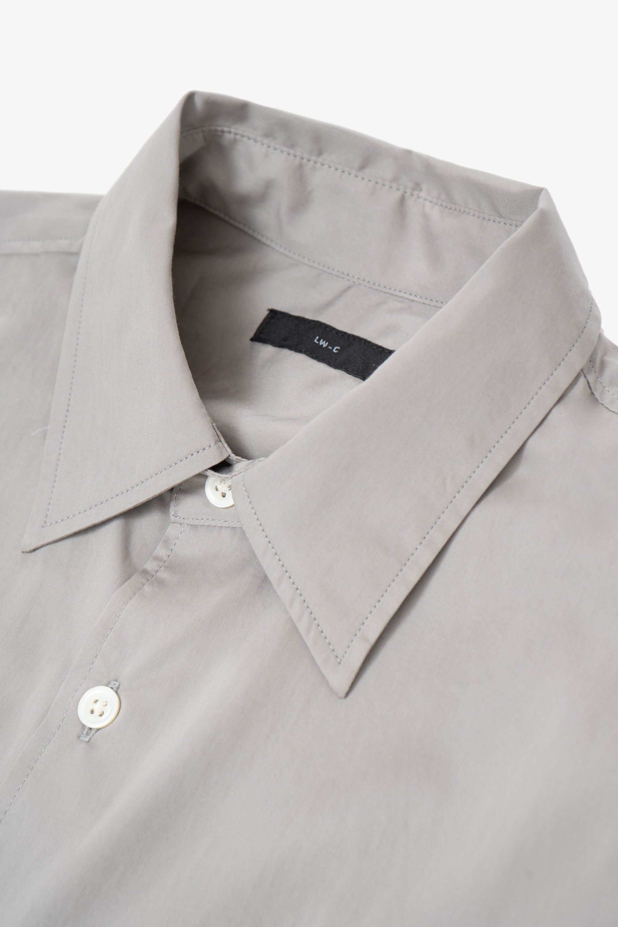 LYNN POPLIN S/S SHIRT - TRUE GREY