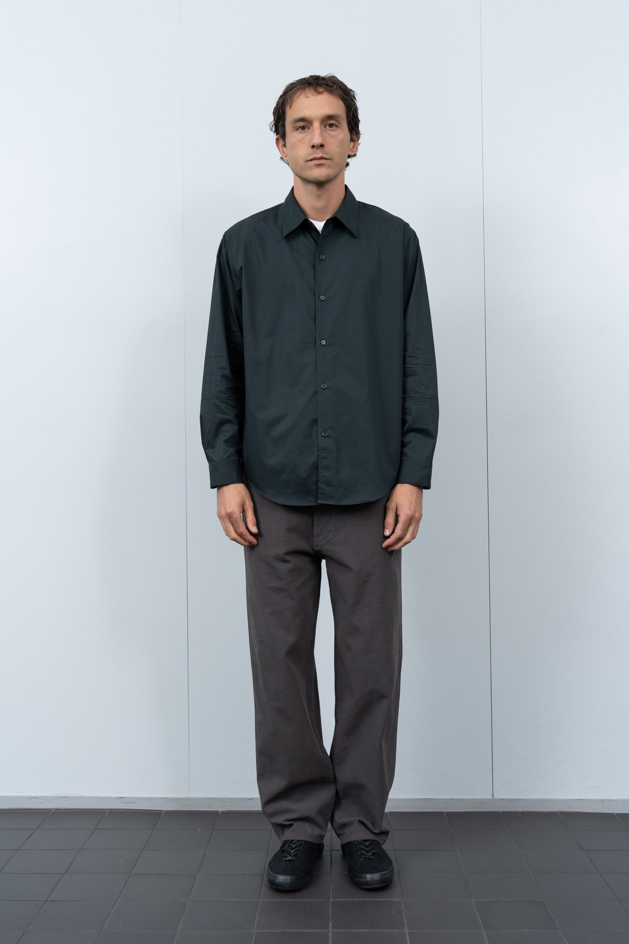 LYNN POPLIN L/S SHIRT - ABYSS