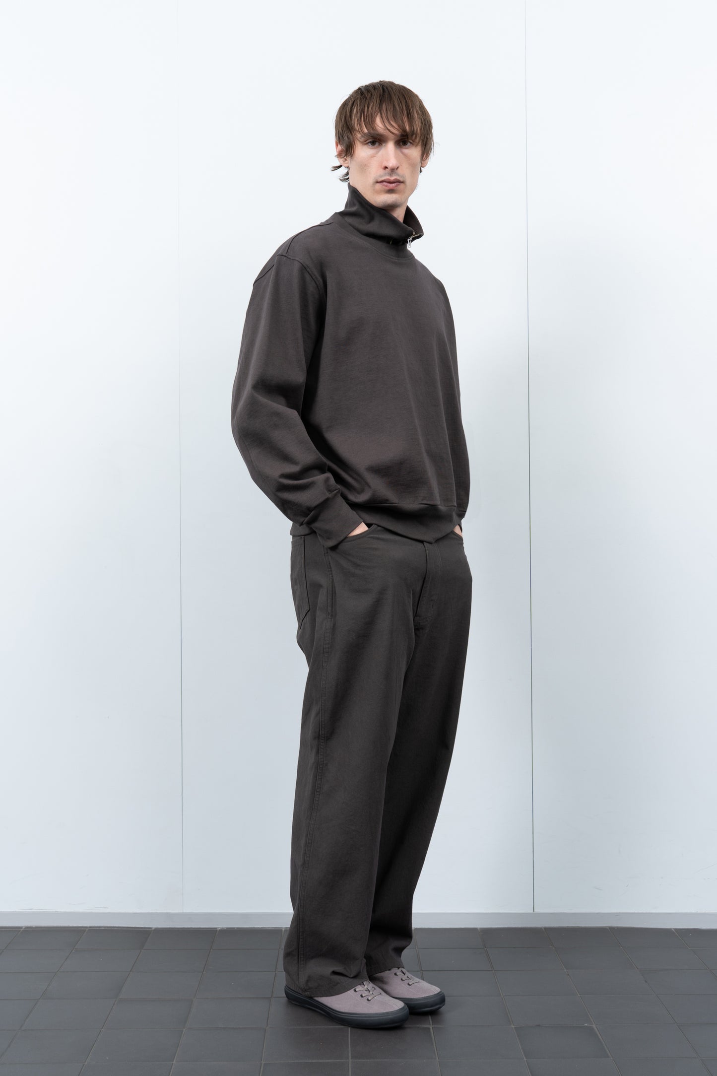 LAYERED 1/4 ZIP - TIMBER