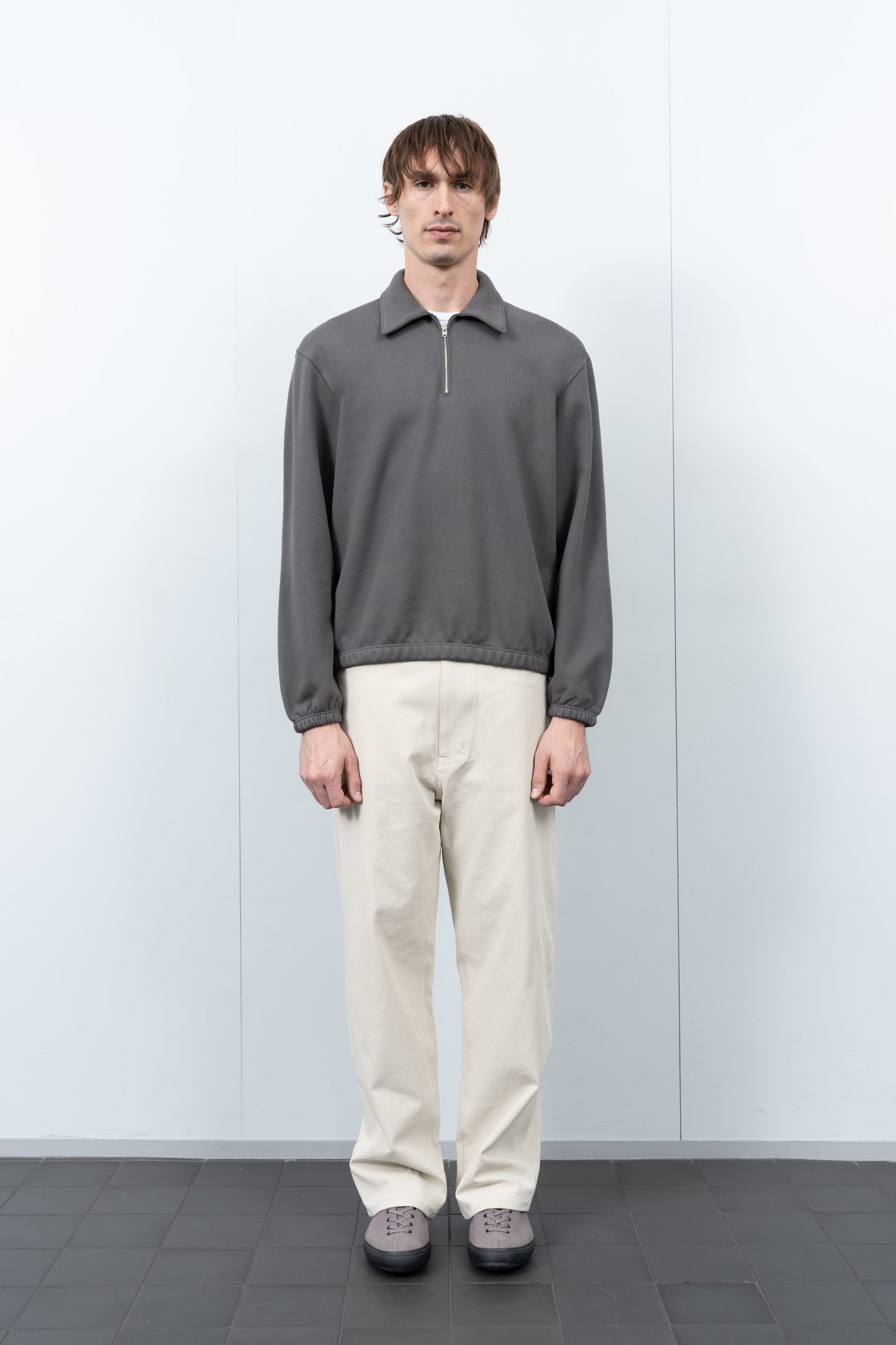 TOPPER 1/4 ZIP - PEWTER