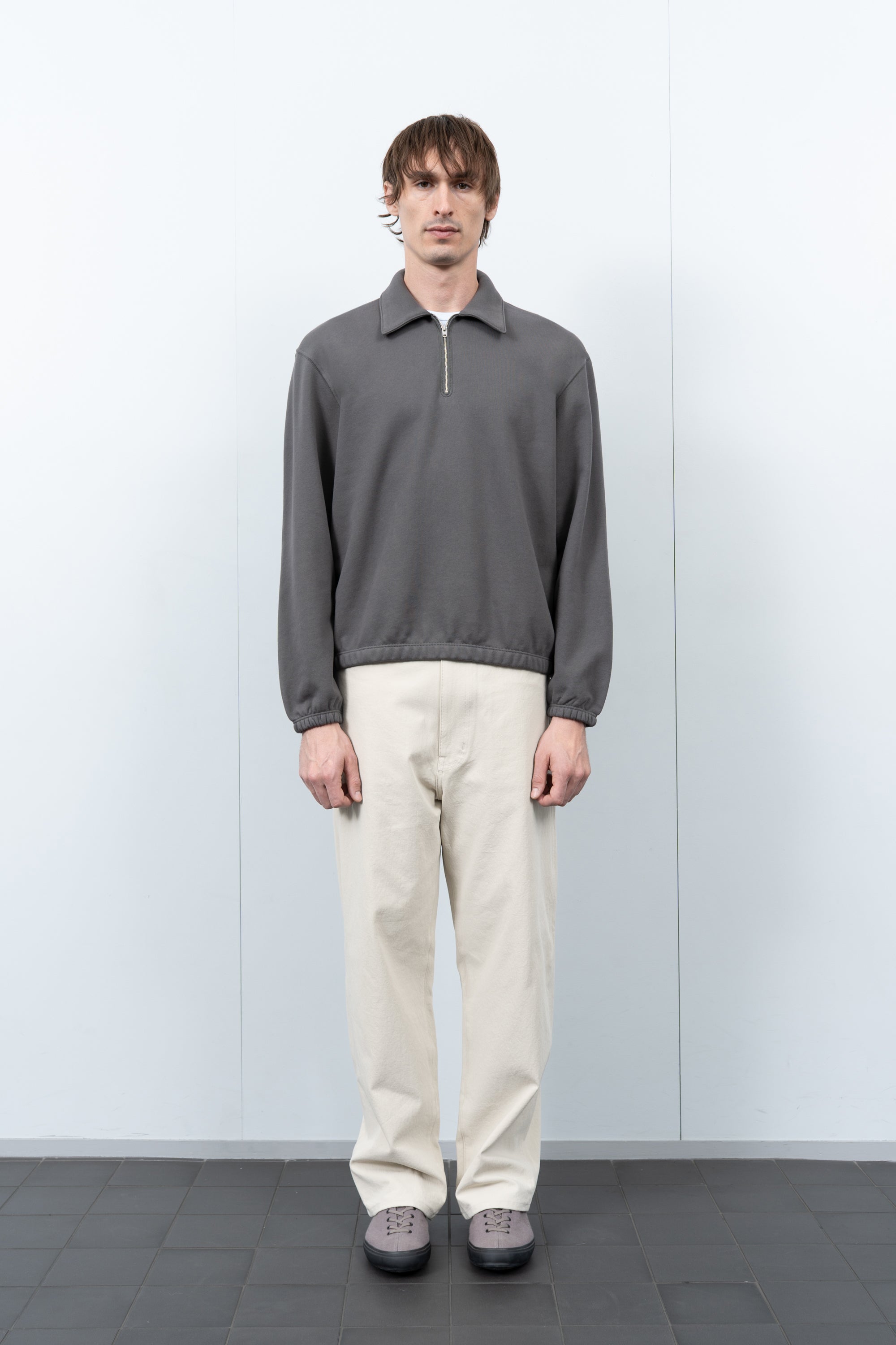 TOPPER 1/4 ZIP - PEWTER