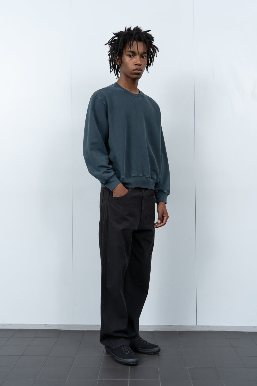MINI CREWNECK - PIGMENT PITCH TEAL